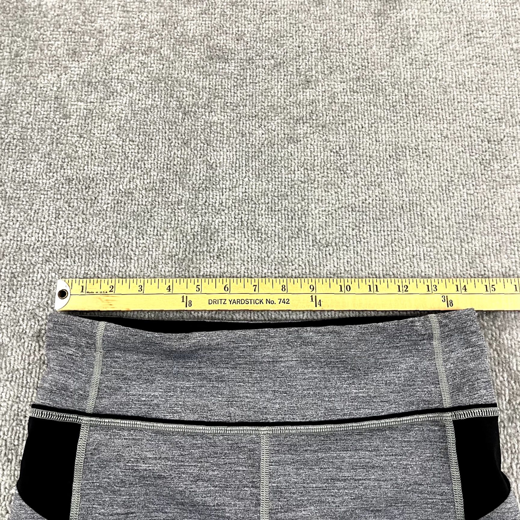 Lululemon LULULEMON Leggings Women Size 8 PACE RIVAL CROP 22" Yoga Running Pocket Gray Cropped Athletic Size 30" / US 8 / IT 44 - 5 Thumbnail