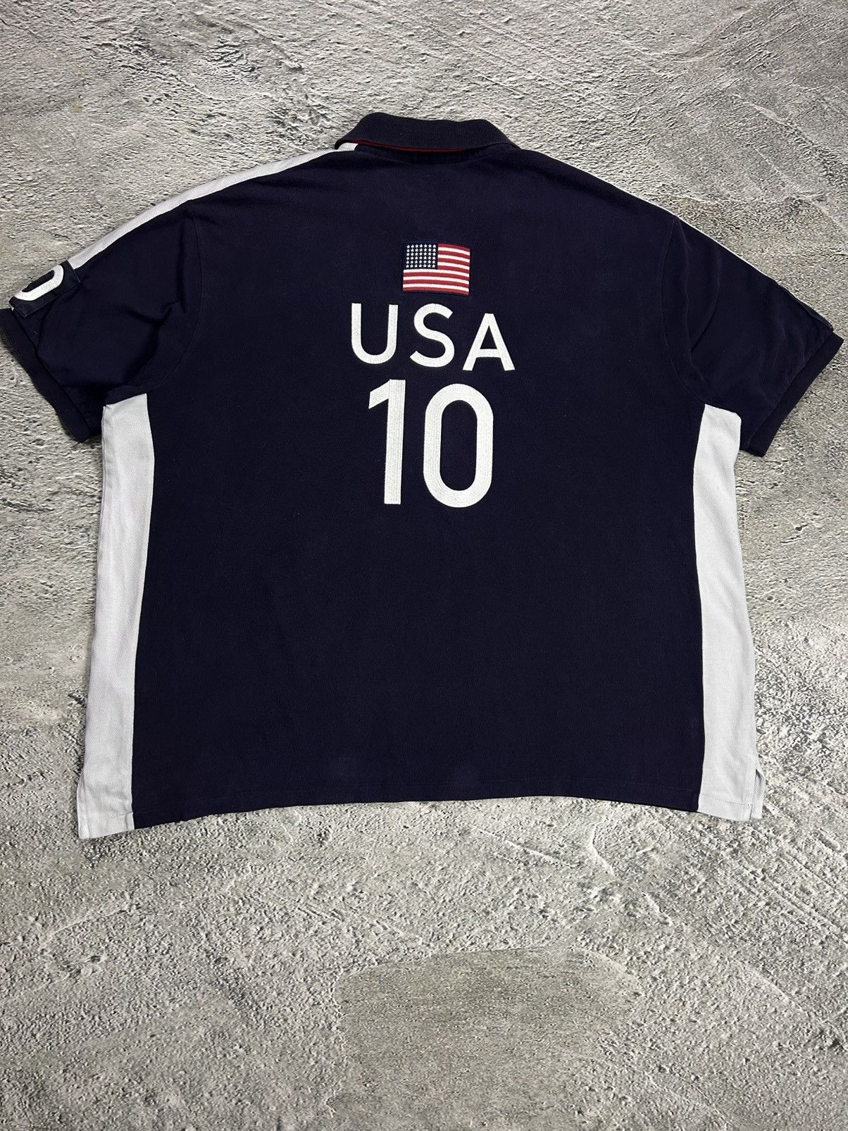 Polo Ralph Lauren × Ralph Lauren × Vintage Chief Keef Polo Ralph Lauren USA vintage shirt navy blue Size US XXL / EU 58 / 5 - 6 Thumbnail