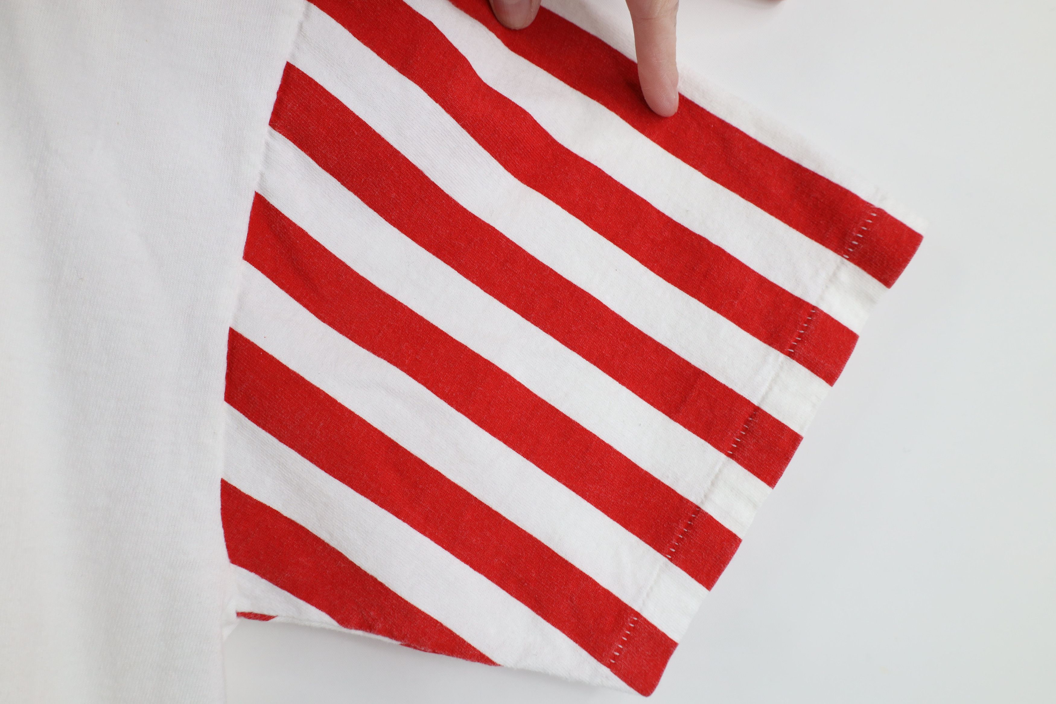 Vintage Vintage 90s Streetwear Flag Short Sleeve T-Shirt White USA Size US L / EU 52-54 / 3 - 8 Thumbnail