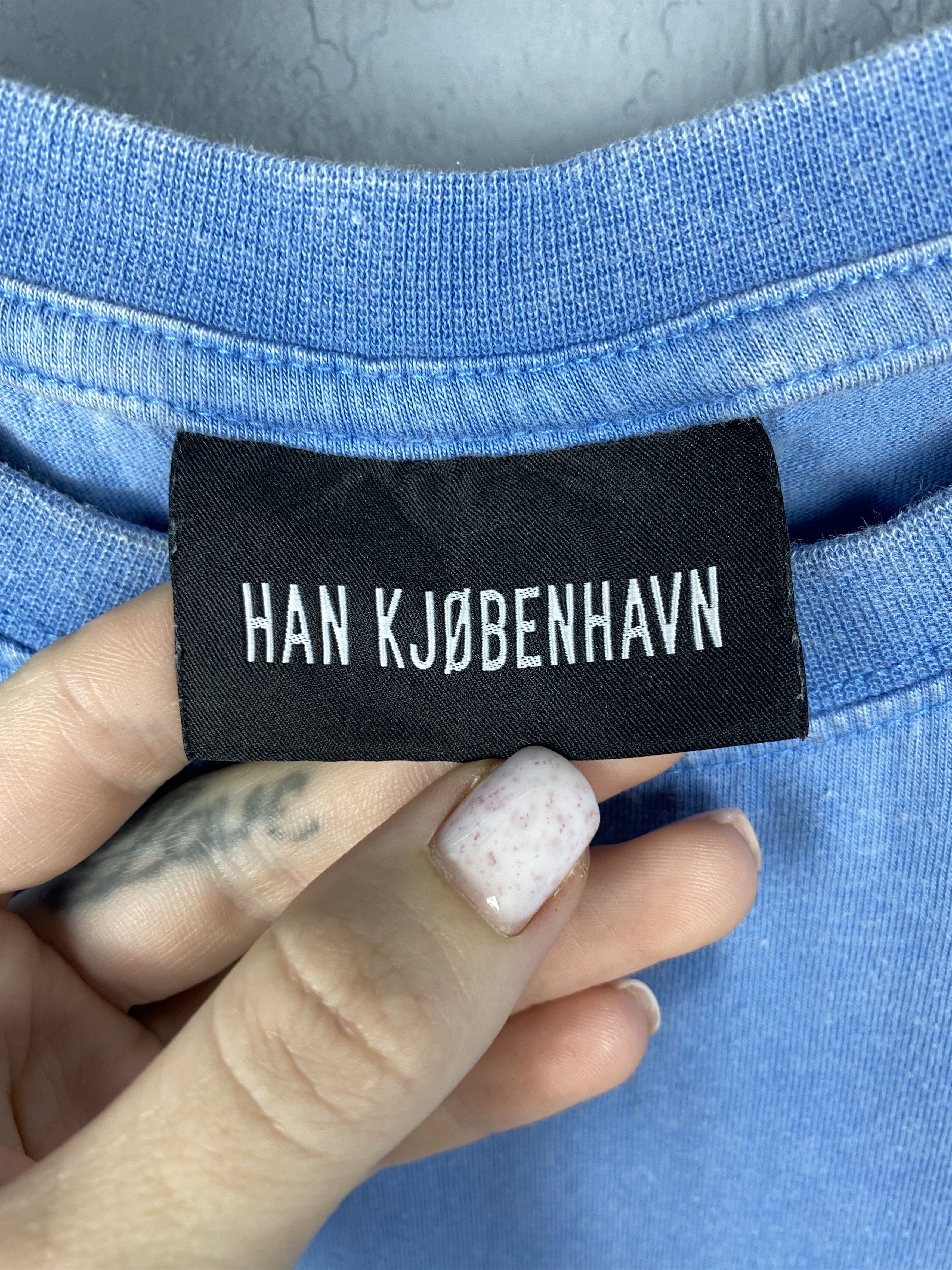 Han Kjobenhavn Han Kjobenhavn Logo Long Sleeve T-Shirt Y2K Tee Size US XS / EU 42 / 0 - 4 Thumbnail