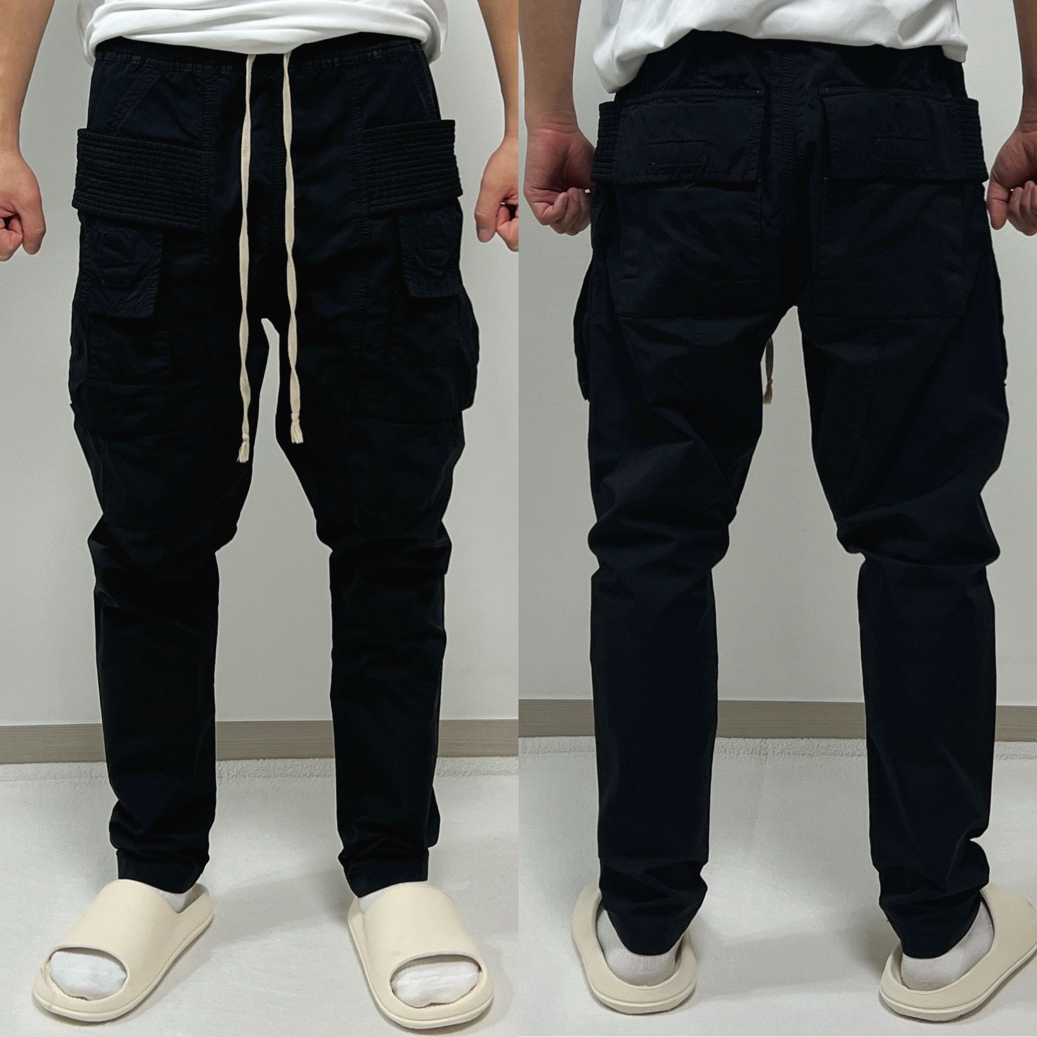 Rick Owens Rick Owens FW14 DRKSHDW Creatch Cargo Pants Black Size US 30 / EU 46 - 1 Thumbnail