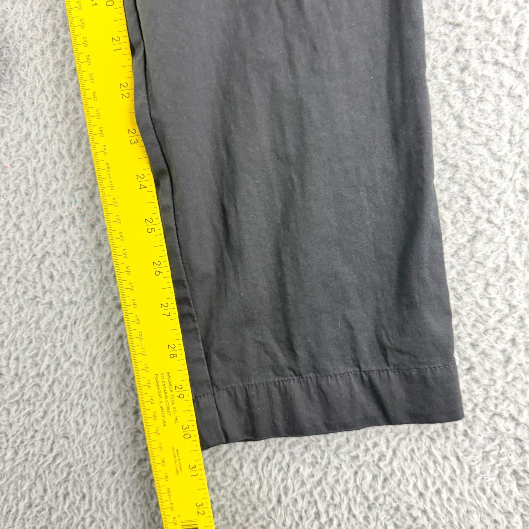 Everlane Everlane Easy Pant Mens 32 Black Cotton Straight Leg Pull On Casual Pants Regular Size US 34 / EU 50 - 6 Thumbnail