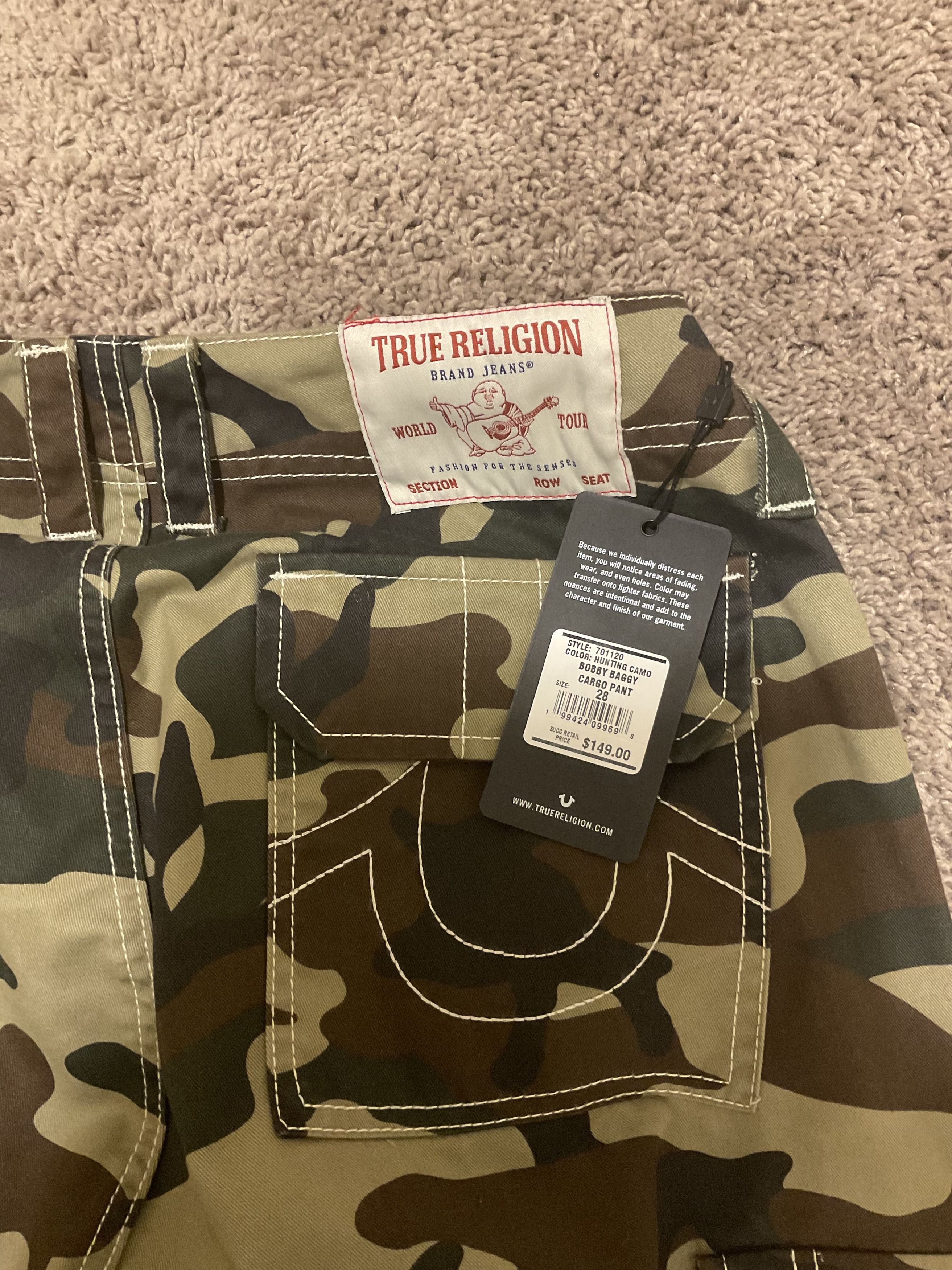 True Religion True Religion Bobby Baggy Cargo Pant Size US 28 / EU 44 - 3 Thumbnail