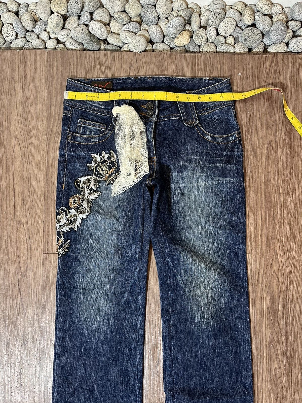 Beauty Beast × Leather × Seditionaries ENC leather strap pocket brocade panelled emboirdery denim Size US 30 / EU 46 - 11 Thumbnail