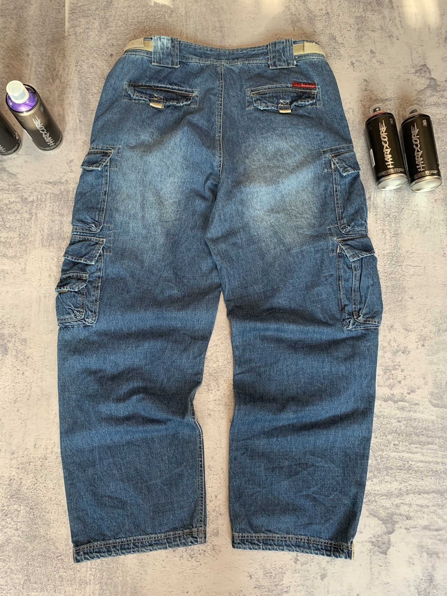 Jet Lag Vintage Y2K Jet Lag NYC Baggy Rare Cargo Pants Size XL Size US 36 / EU 52 - 8 Thumbnail