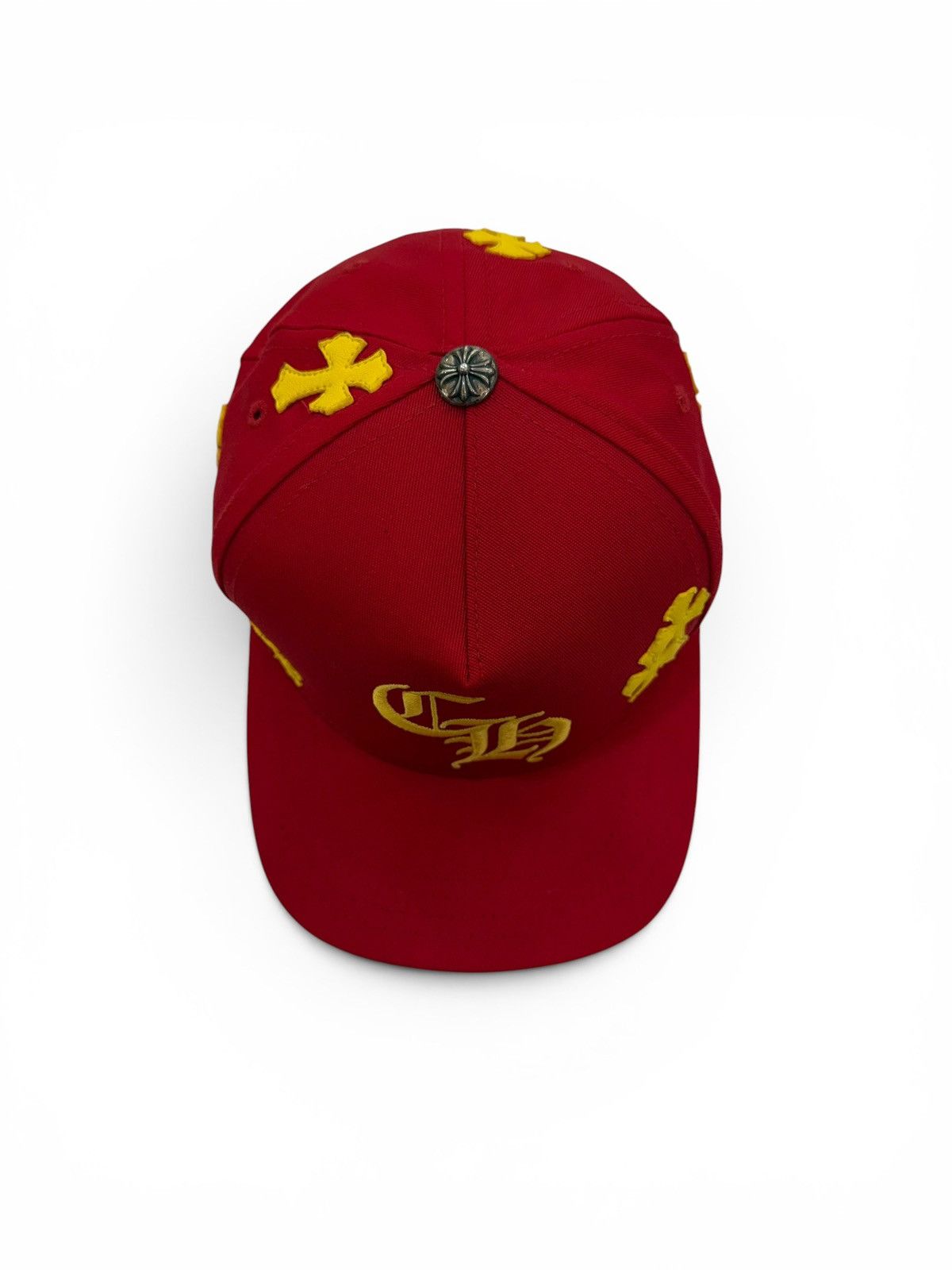 Chrome Hearts Chrome Hearts Red Yellow Cross Patch Baseball Hat Size ONE SIZE - 5 Thumbnail
