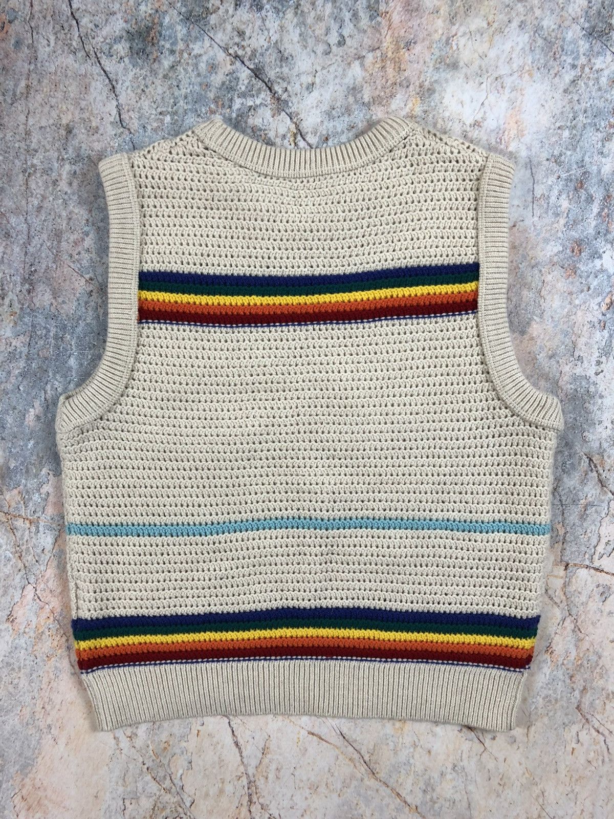 Acne Studios Acne studios beige knit striped vest Size XXL / US 16-18 / IT 52-54 - 3 Thumbnail