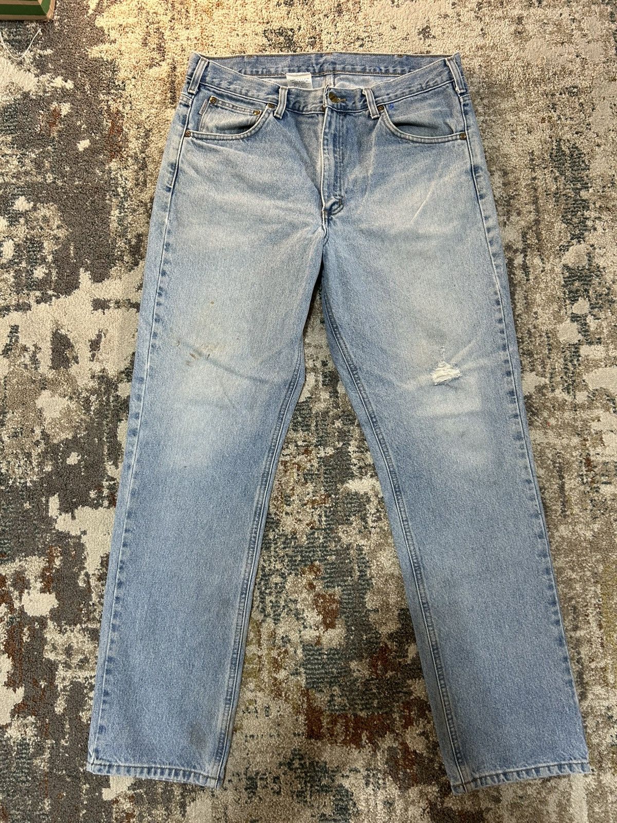 Carhartt Carhartt Light Wash Denim Jeans Size US 34 / EU 50 - 1 Thumbnail