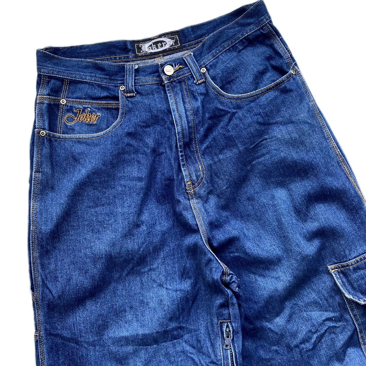 JNCO 🔥Vintage Joker77 Carpenter Blue Baggy Jeans🔥 Size US 34 / EU 50 - 8 Thumbnail