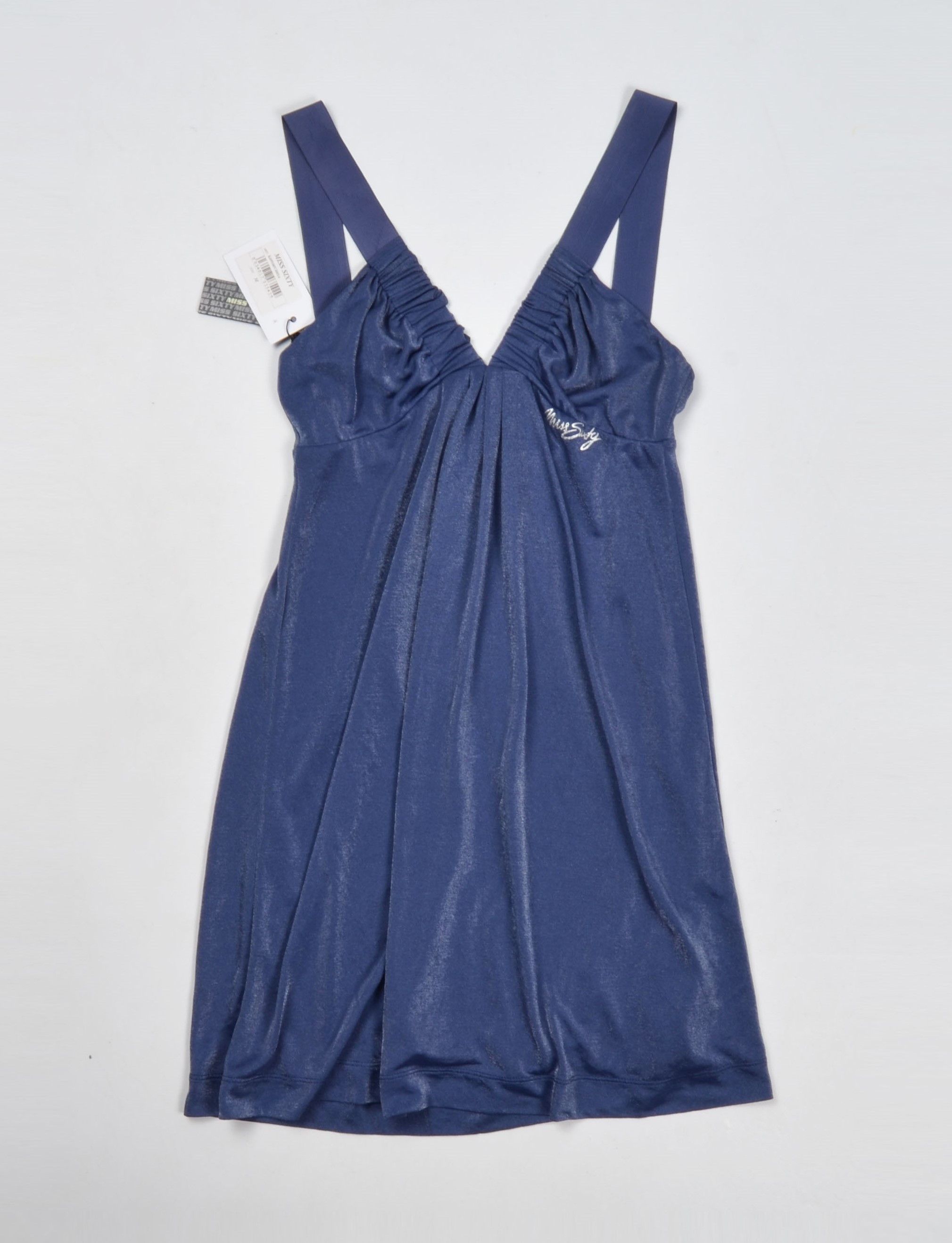 Miss Sixty × Vintage Miss Sixty Y2K Coquette Blue Sparkle Mini Dress Size M / US 6-8 / IT 42-44 - 4 Thumbnail