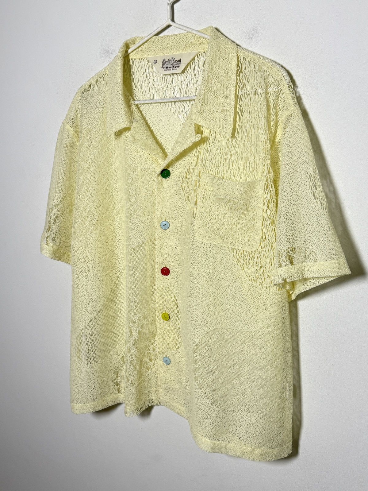 Brain Dead ENGINEERED MESH SHORT SLEEVE BUTTON UP Size US L / EU 52-54 / 3 - 7 Thumbnail