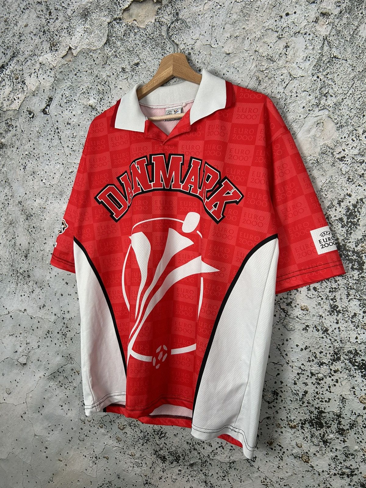 Vintage Vintage Euro 2000 Denmark Soccer Jersey Football World Cup Size US L / EU 52-54 / 3 - 2 Thumbnail