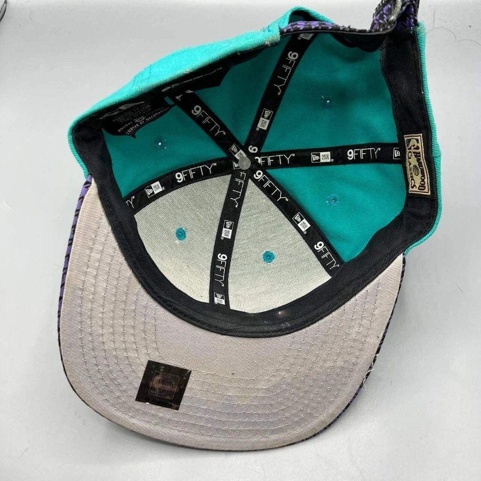 New Era Charlotte Hornets Hat Men 9Fifty New Era Strap Back Cap Size ONE SIZE - 2 Thumbnail