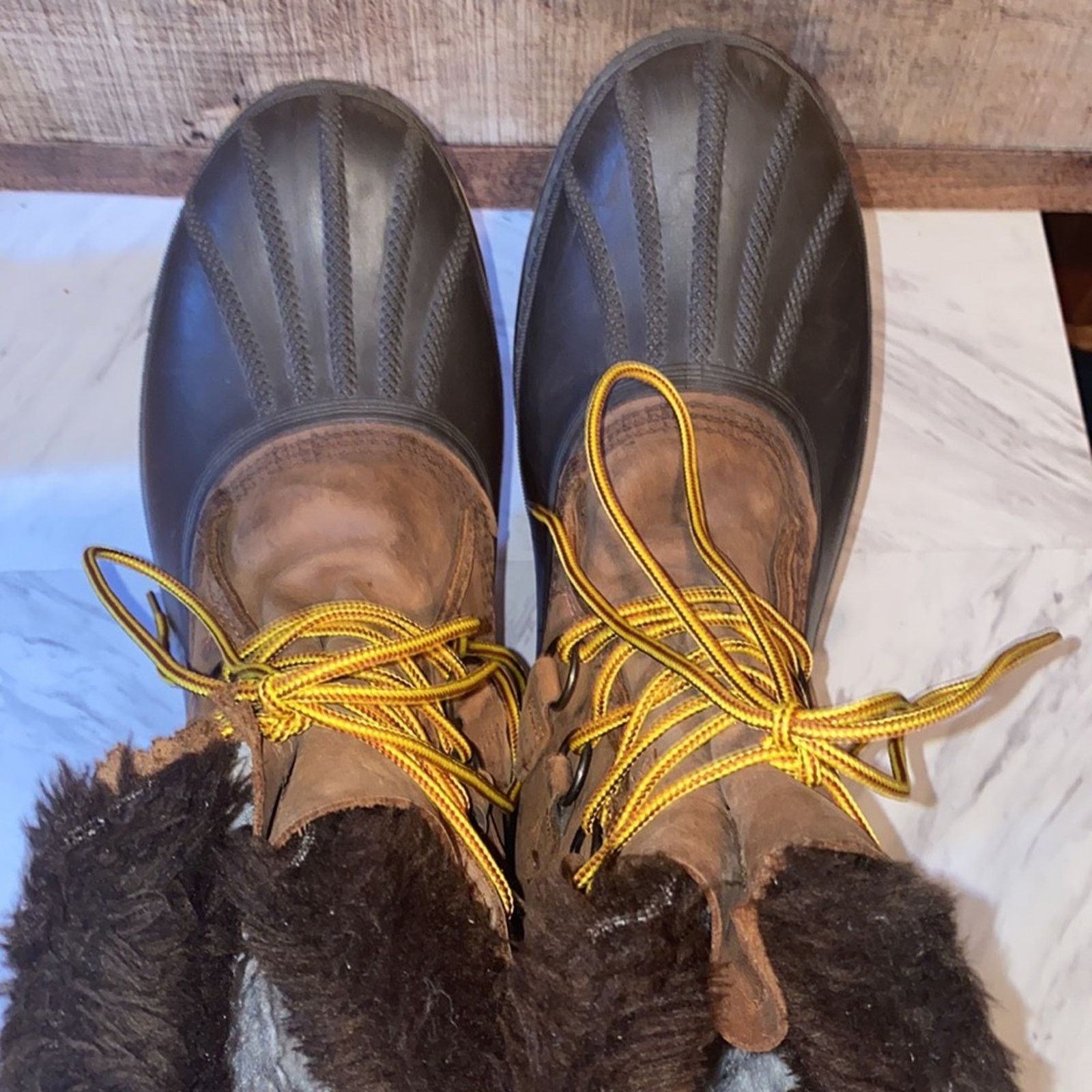 SOREL Sorel Badger Men's Leather Wool Winter Snow Boots Size 10 Size US 10 / EU 43 - 10 Thumbnail
