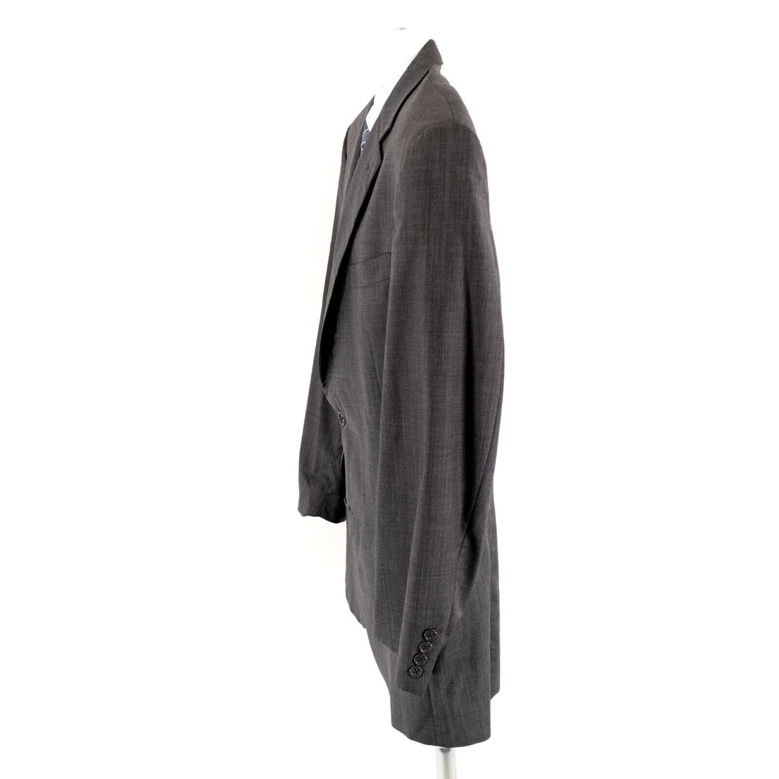 Hart Schaffner Marx Hart Schaffner Marx Gold Trumpeter Nordstrom Wool Check Gray Size 44L - 6 Thumbnail
