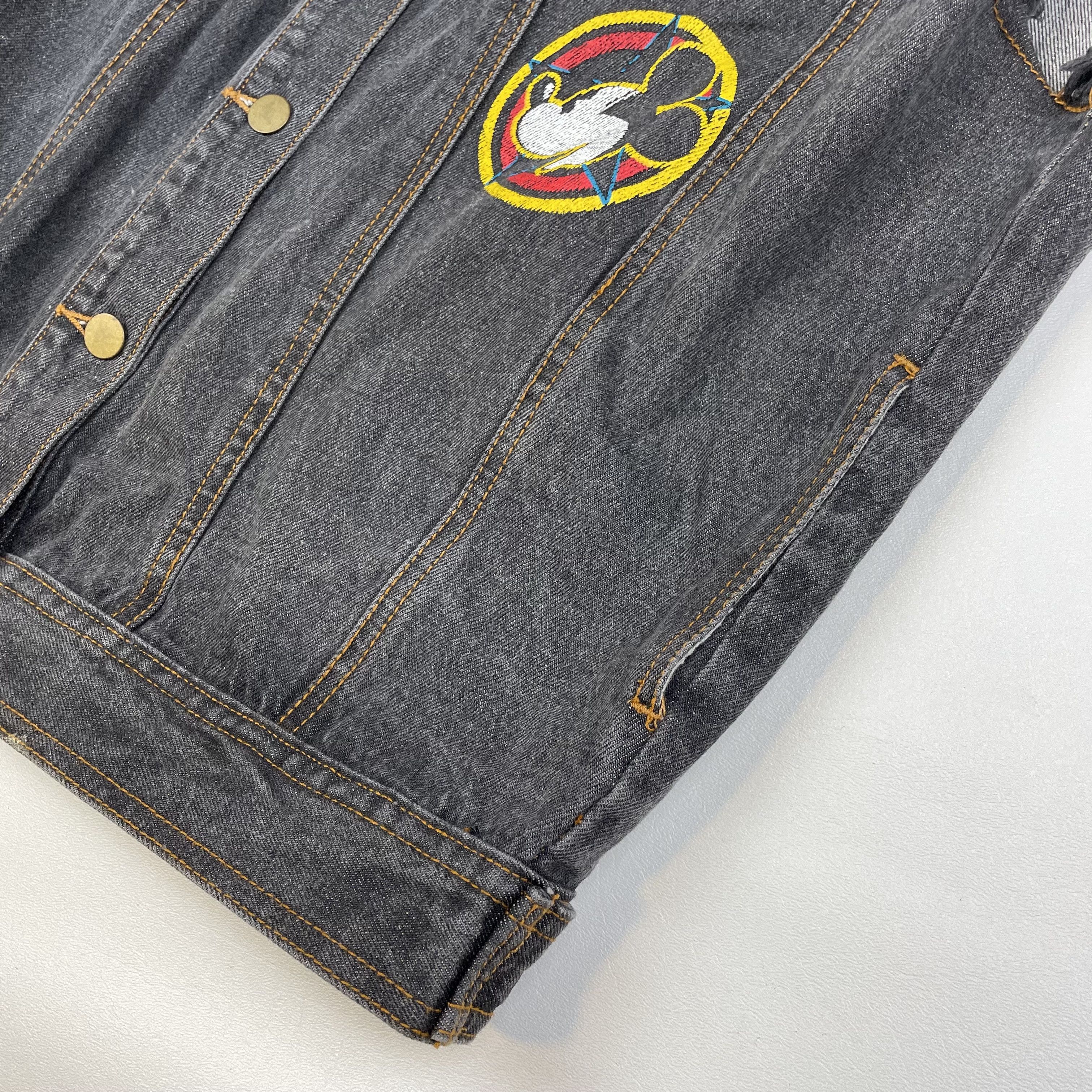 Disney VTG Disney Mickey Mouse Jean Jacket Denim Vest Punk Rock 90s Size US M / EU 48-50 / 2 - 5 Thumbnail