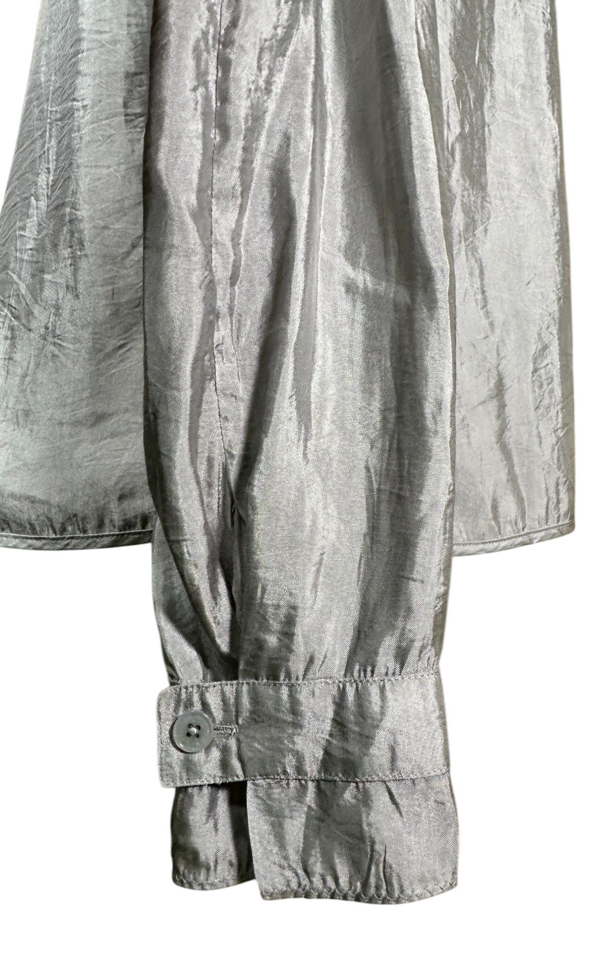 Zadig & Voltaire Therable Grey Metallic Shirt Size L / US 10 / IT 46 - 6 Thumbnail