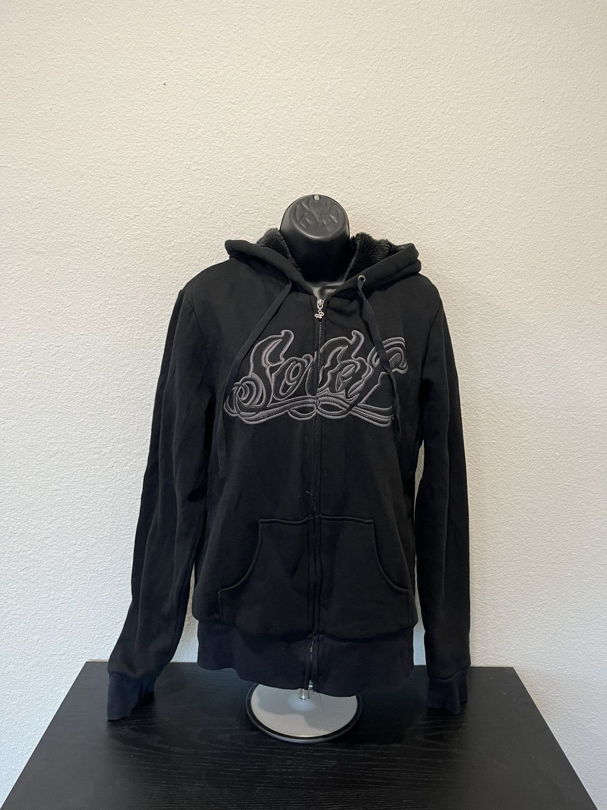 Vintage Y2K socal fur lined hoodie Size L / US 10 / IT 46 - 1 Thumbnail