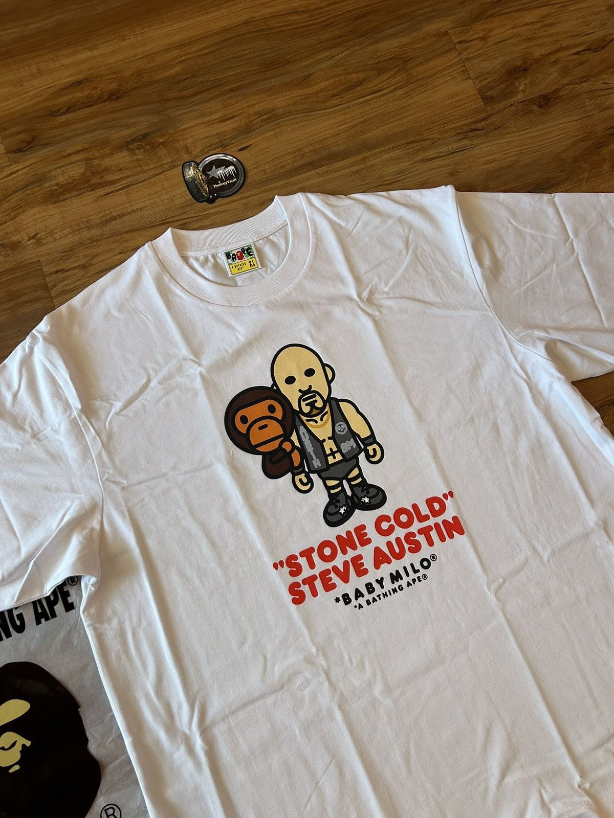 BAPE X WWE Stone Cold Steve Austin Baby Milo Tee
