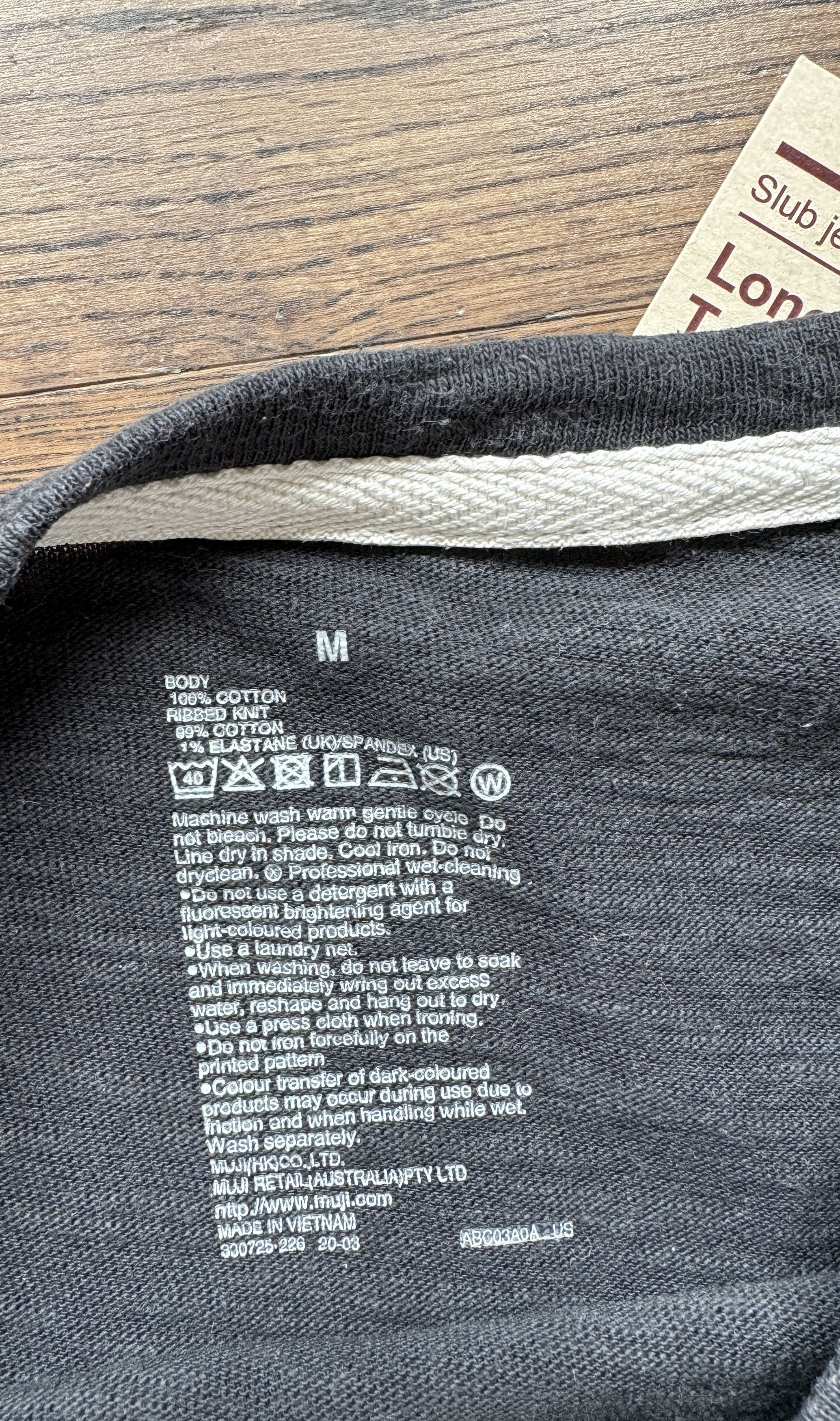 Muji MUJI Japan Mens Organic Slub Cotton Jersey Minimal T Shirt Size US M / EU 48-50 / 2 - 6 Thumbnail