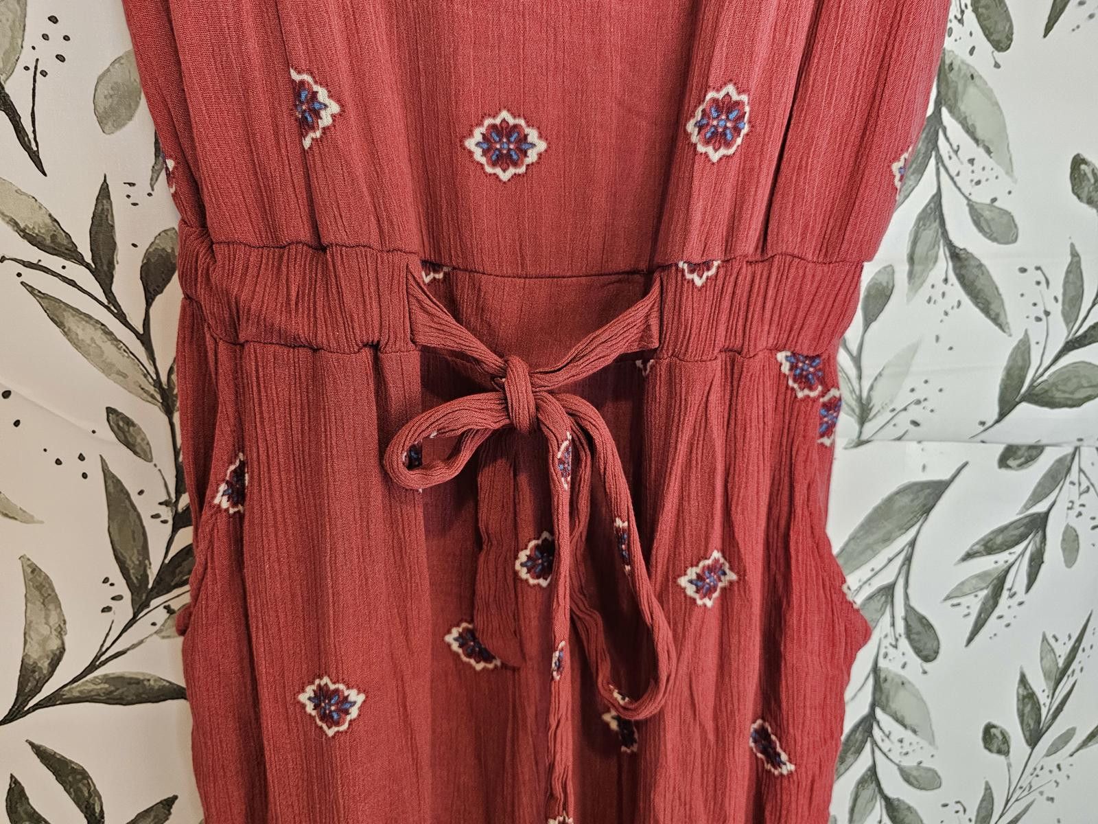 Other No Boundries Jumpsuit Burnt Red Womens Size Large Size ONE SIZE - 3 Thumbnail