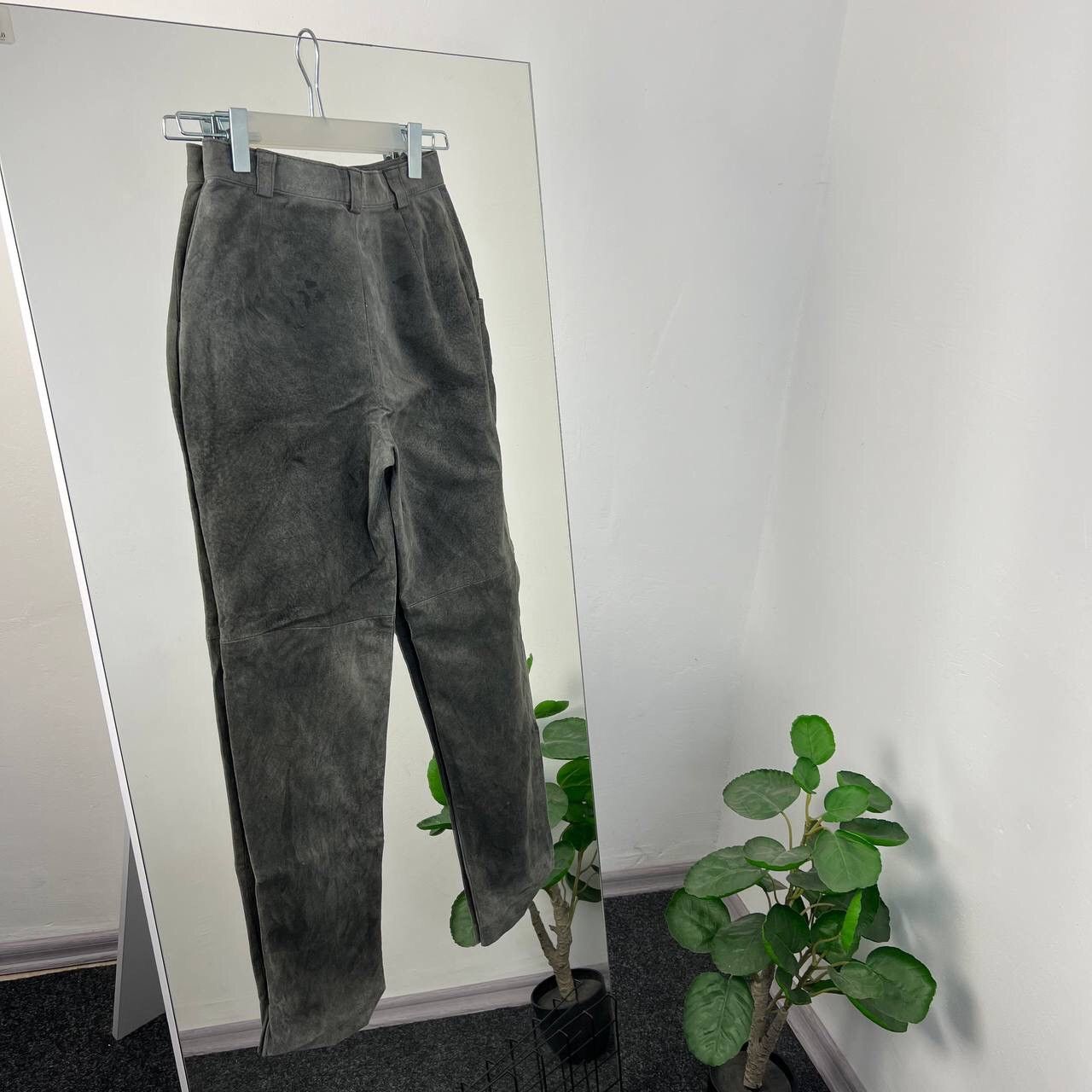 Genuine Leather Archive 90s Vintage Alphorn Goat High Landing Leather Pants Size 26" / US 2 / IT 38 - 2 Thumbnail