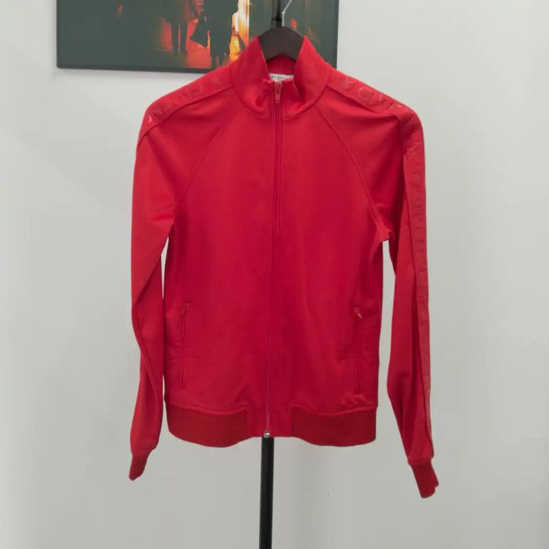 Givenchy Givenchy Red Cotton Men's Zip Jacket 0089 Size US M / EU 48-50 / 2 - 1 Thumbnail