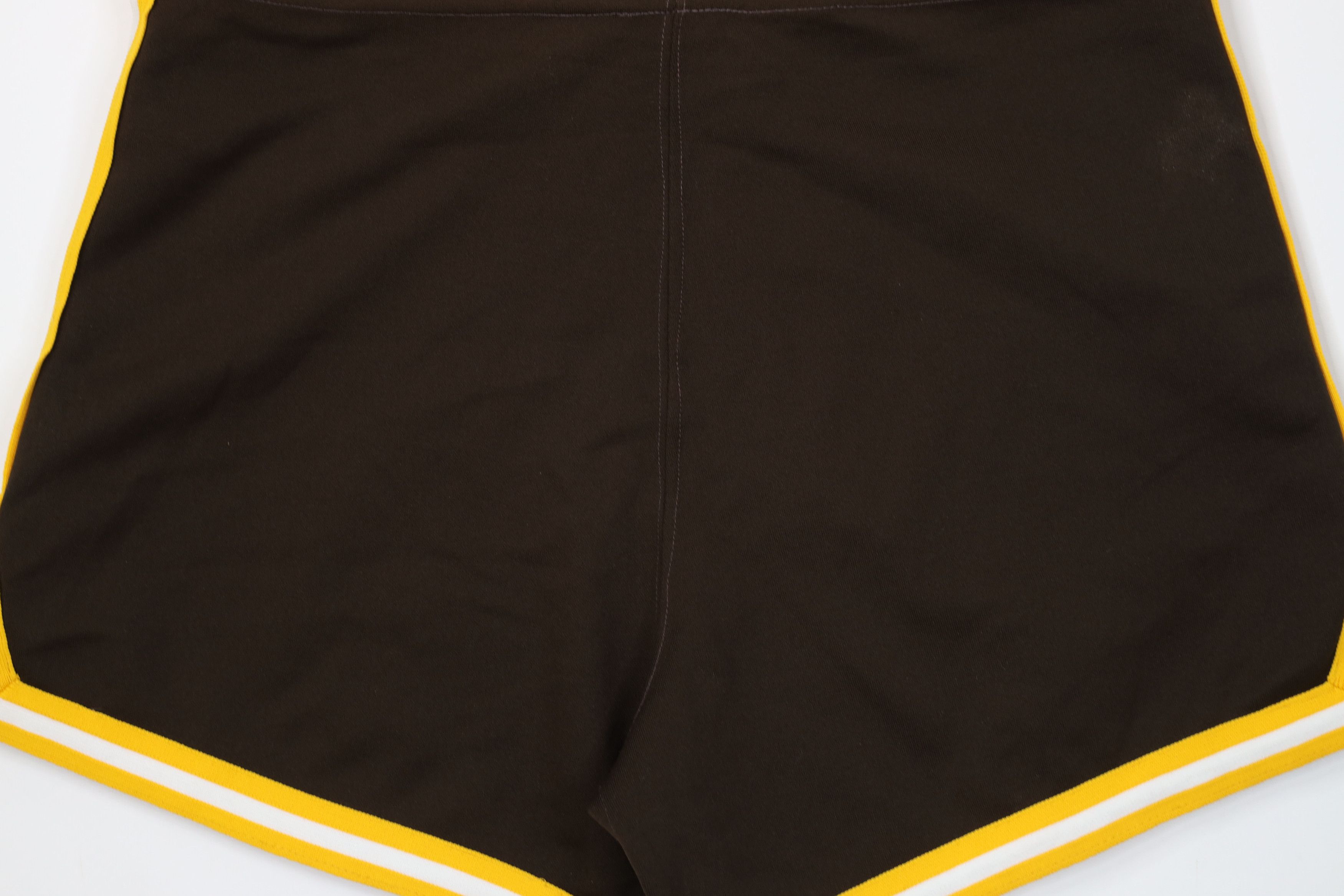 Vintage Vintage 70s Streetwear Knit Basketball Shorts Brown USA Size US 36 / EU 52 - 9 Thumbnail