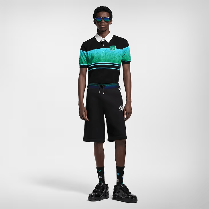 Louis Vuitton Iridescent Jacquard Short-Sleeved Polo Size US S / EU 44-46 / 1 - 3 Thumbnail