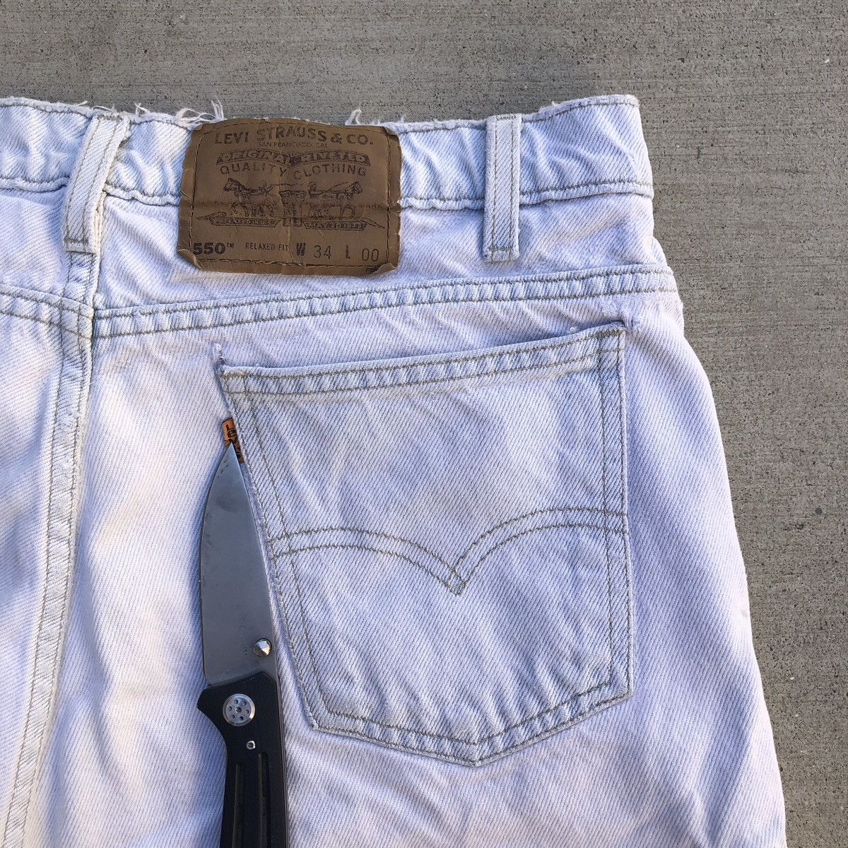 Levi's Vintage Levi’s 550 Denim Jort 34” Size US 34 / EU 50 - 4 Thumbnail