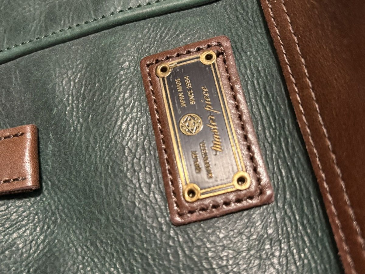 MasterPiece Master-Piece green/brown genuine leather messenger satchel Size ONE SIZE - 3 Thumbnail