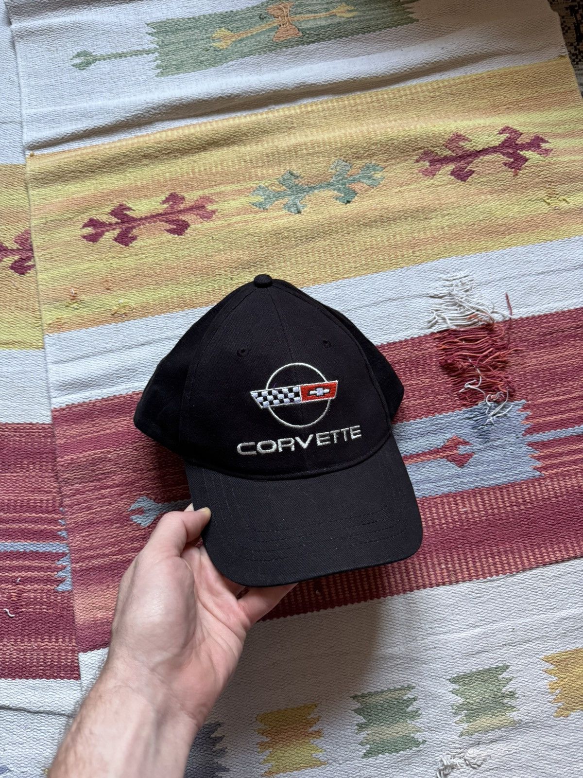 Vintage Vintage 00’s Corvette Chevrolet Formula 1 Racing Hat Size ONE SIZE - 3 Thumbnail