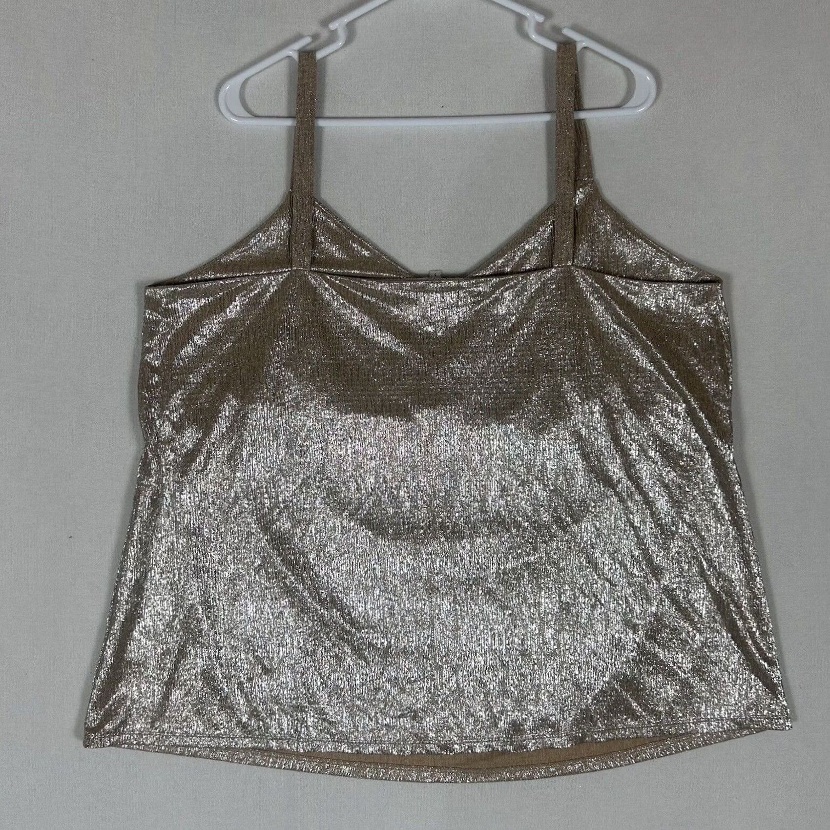 Vintage Maurices Tank Top Womens Size 1 Yellow Sparkles Sleeveless NWT Metallic Gold Shirt Shirt? Size XS / US 0-2 / IT 36-38 - 6 Thumbnail
