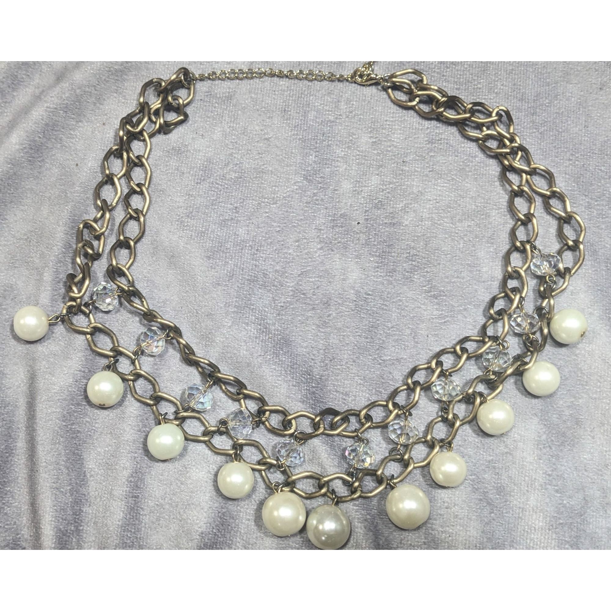 Other Vintage Glam Faux Pearl And Aurora Borealis Crystal Layered Size ONE SIZE - 6 Thumbnail