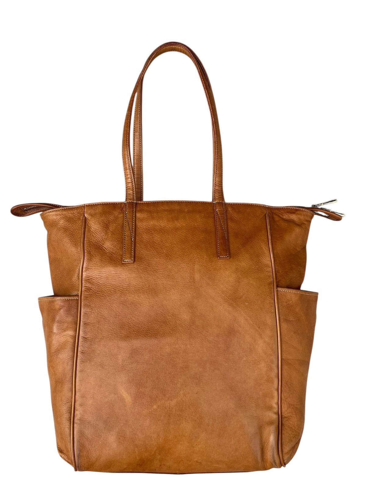 Leather Aniary Japan Patina Leather Tote Bag Cargo Size ONE SIZE - 5 Thumbnail