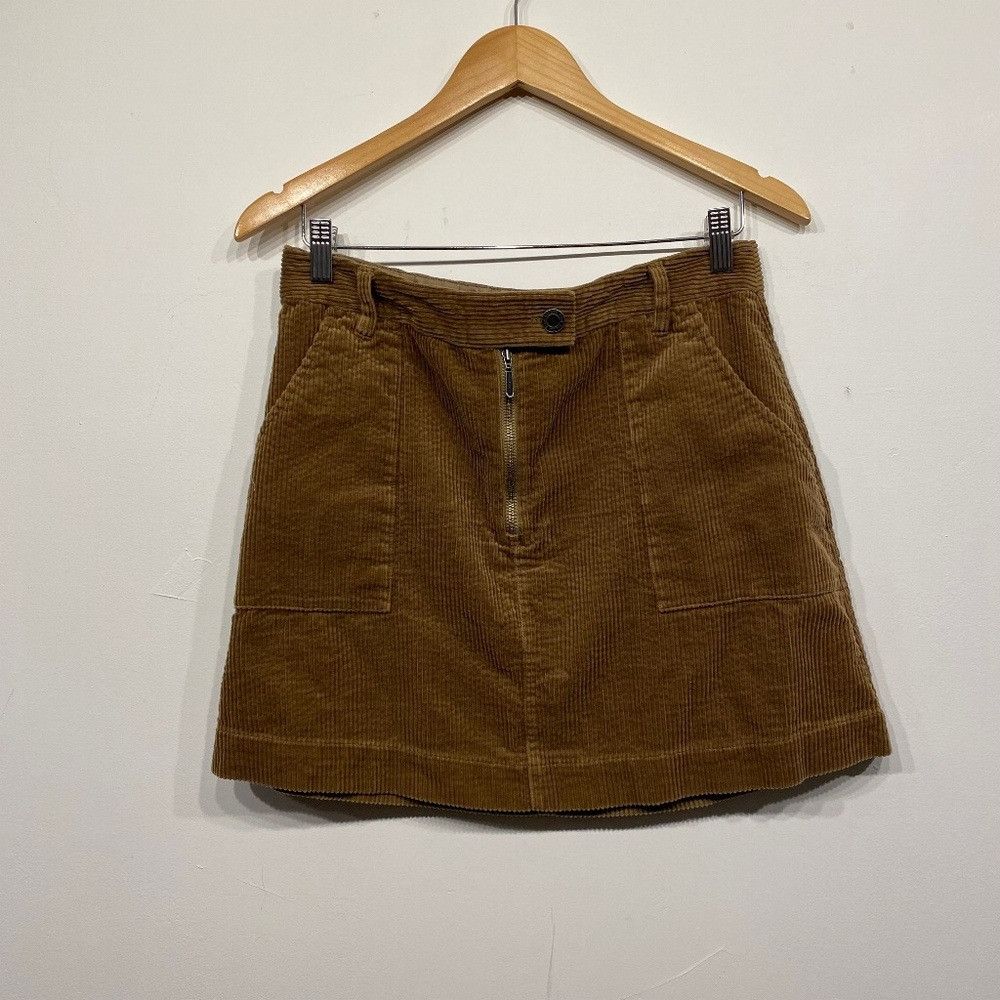 Frank & Oak Frank and Oak Corduroy Mini Skirt in Amber Brown Size 28" / US 6 / IT 42 - 1 Thumbnail
