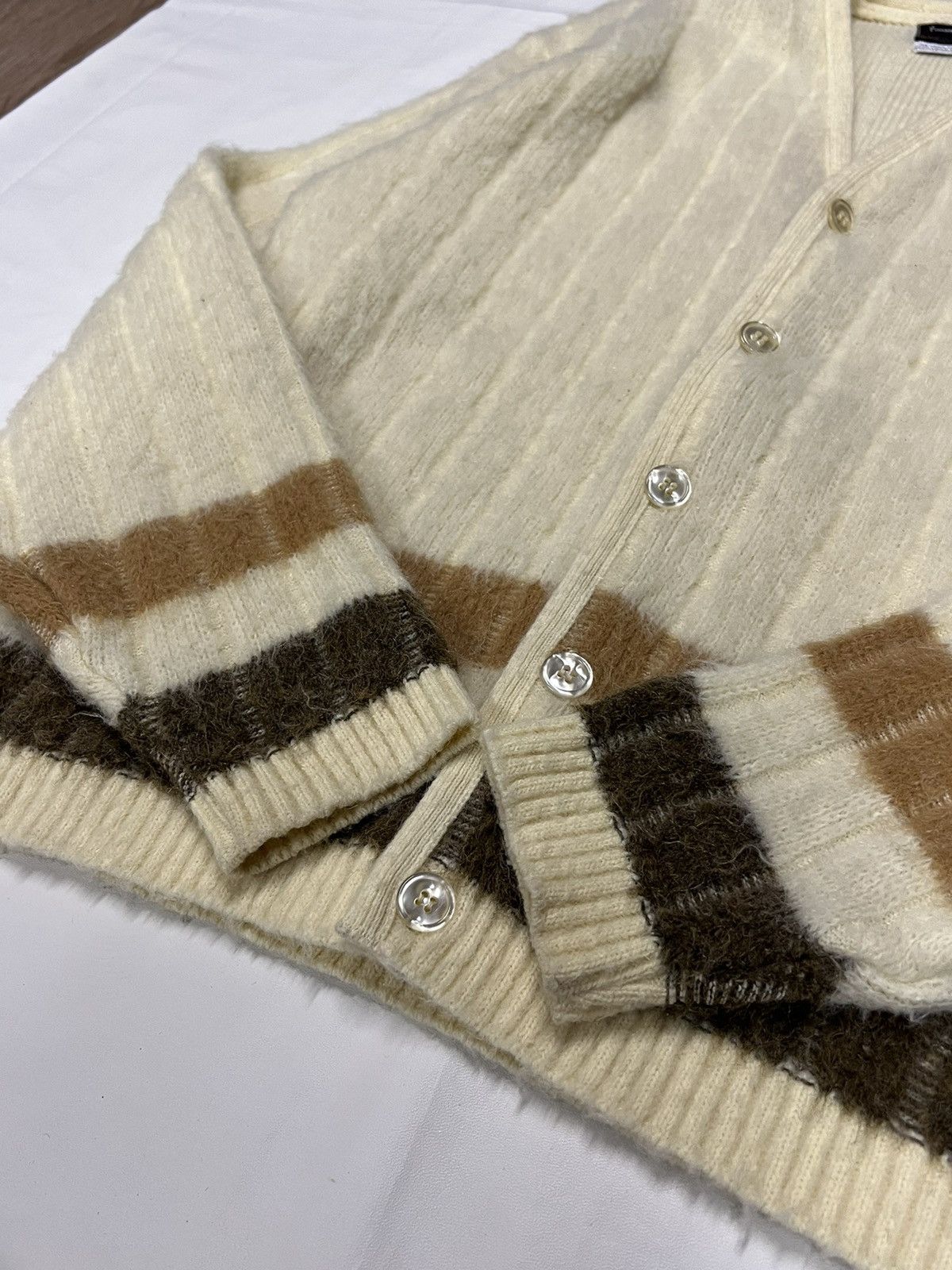 Towncraft Vintage Towncraft Shaggy Mohair Cardigan Size US L / EU 52-54 / 3 - 2 Thumbnail