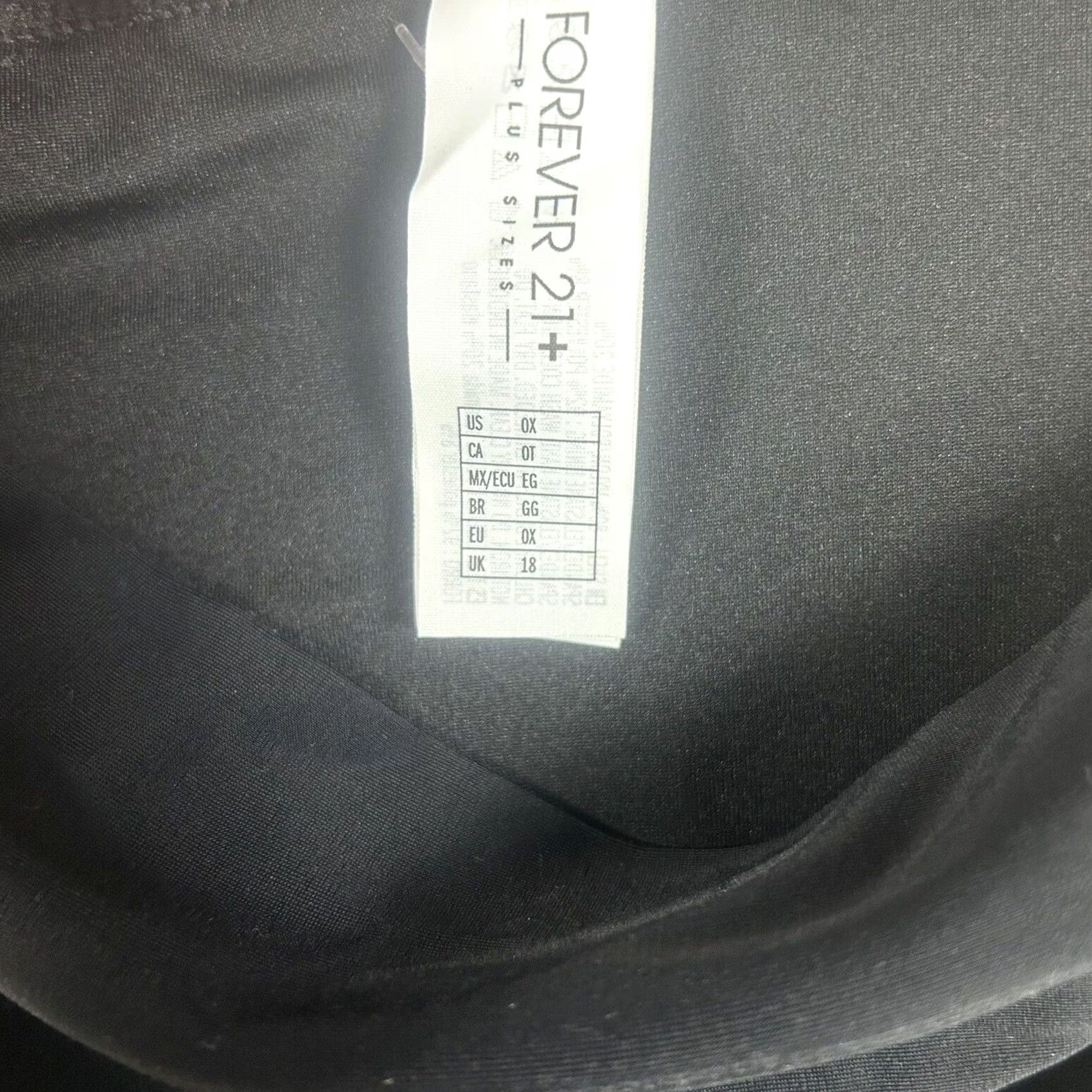 Forever 21 FOREVER 21+ Bikini Bottom Black Stretch Classic Chic Pool 0X Plus Women Size 0X Swimsuit Bottoms Size 40" / US 18 - 5 Thumbnail