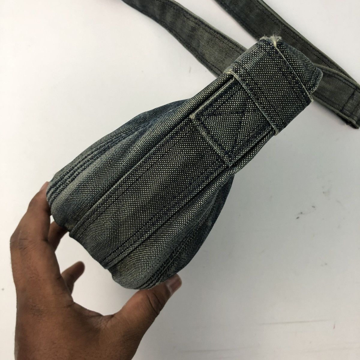 Porter ‼️YES‼️ PORTER DISTRESSED DENIM CROSSBODY SLING BAG Size ONE SIZE - 5 Thumbnail