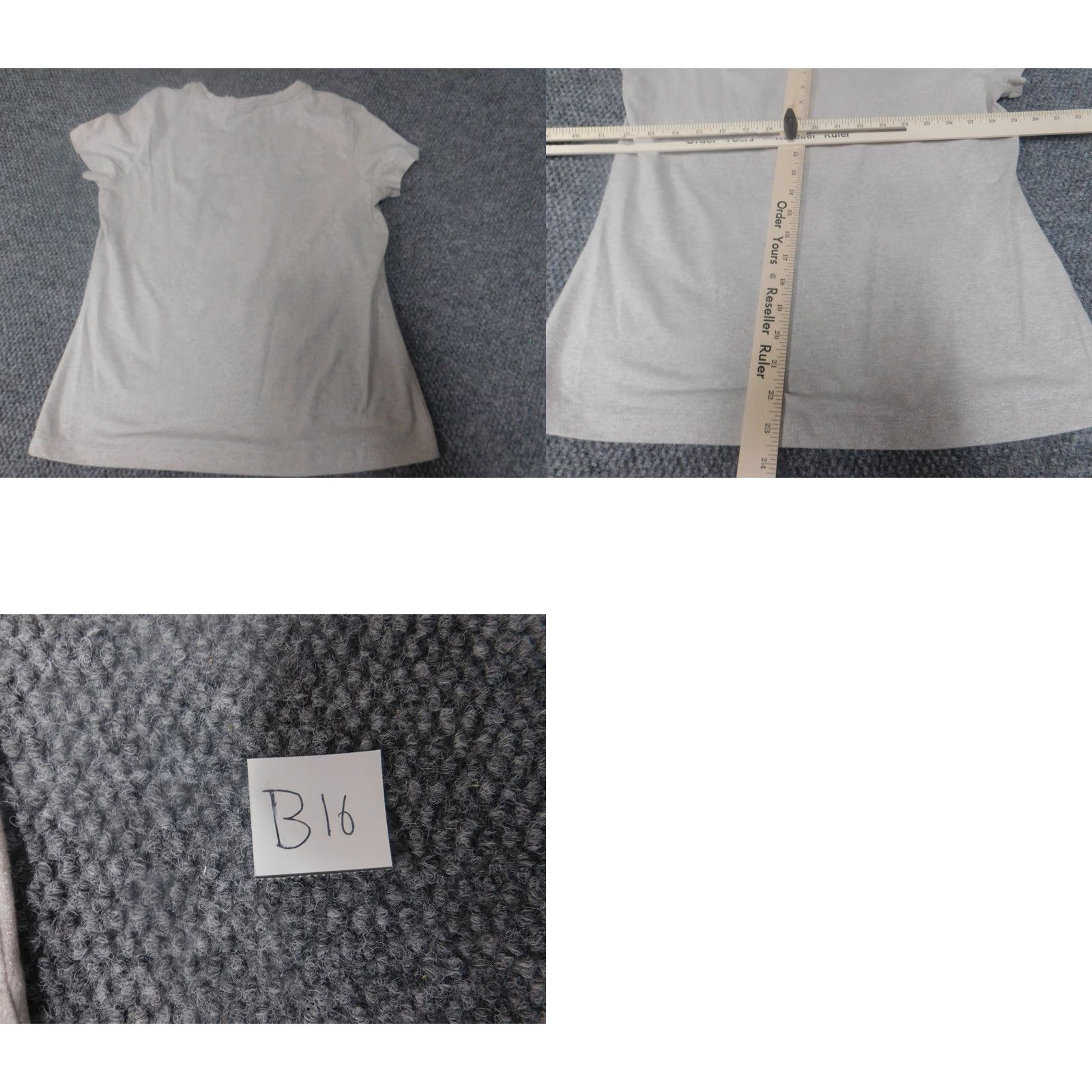 Vintage Chicos Shirt Women 1 Gray Pullover Crew Neck Short Sleeve Breathable Stretch Classic Casual Blouse Basic Modern Regular Womens Size XS / US 0-2 / IT 36-38 - 8 Thumbnail
