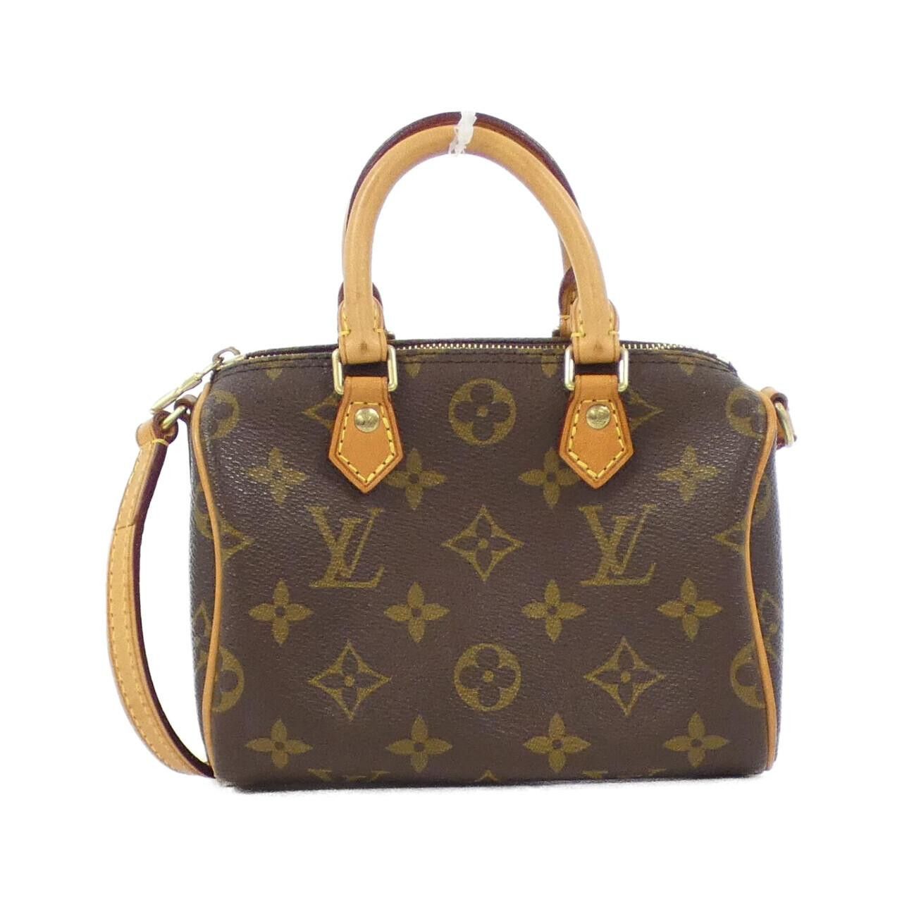 Louis Vuitton Louis Vuitton Louis Vuitton Nano Speedy Monogram Boston Bag Canvas Handbag M61252 DUTY FREE for USA Size ONE SIZE - 1 Thumbnail