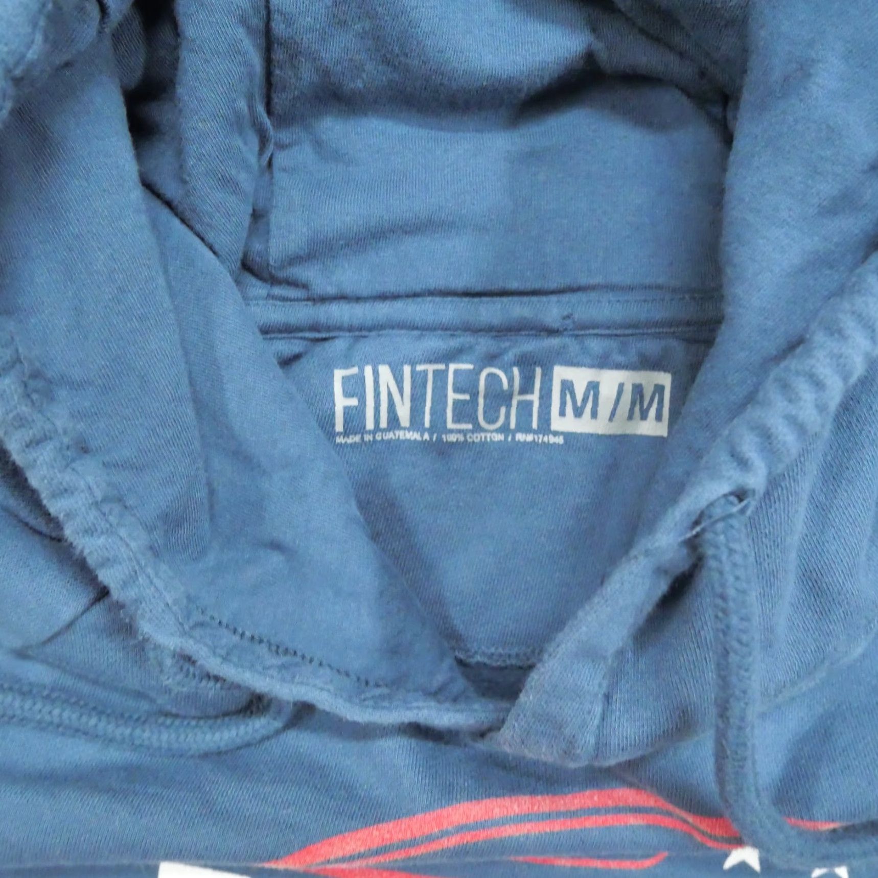 Vintage Fintech Hoodie Mens Medium Performance Fishing Pullover Sweatshirt Blue Cotton Long Sleeve Pullover Classic Crew Graphic 8/10 Size US M / EU 48-50 / 2 - 4 Thumbnail