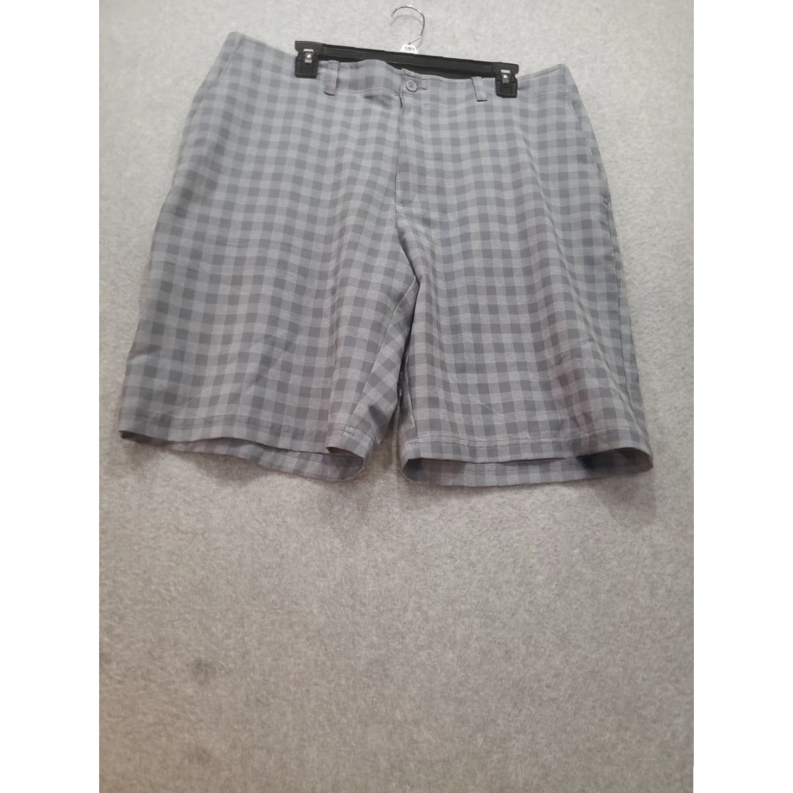 Vintage Jack Nicklaus Men's Plaid Short Pants Green Size 38 Flat Front Light Wt. Stretch Size US 38 / EU 54 - 3 Thumbnail