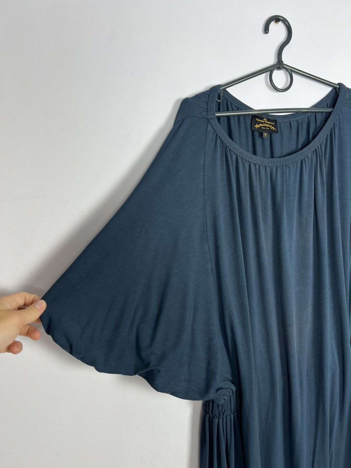 Vivienne Westwood Vivienne Westwood Anglomania Navy Blue Midi Dress Size S / US 4 / IT 40 - 3 Thumbnail