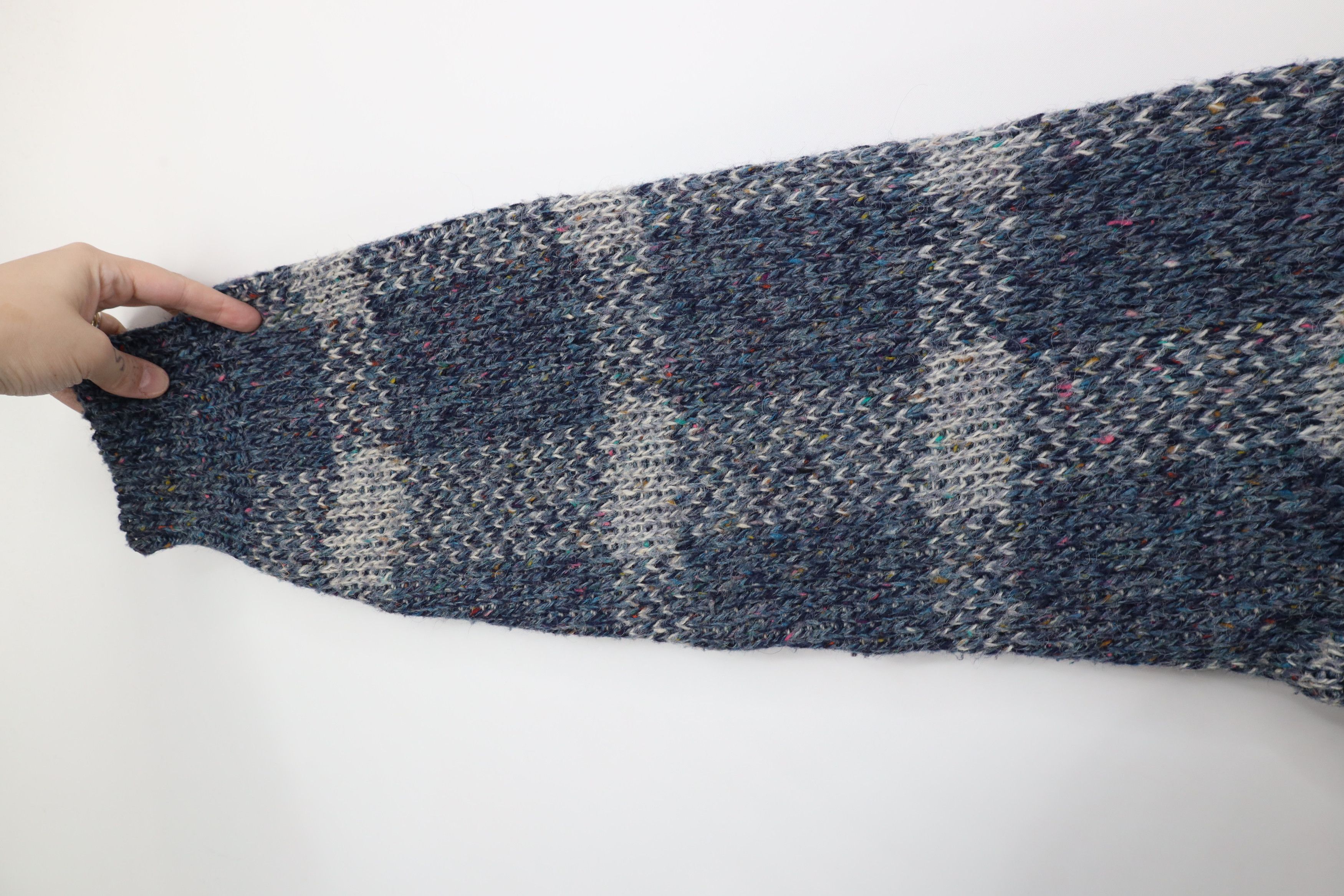 Vintage Vintage 90s Streetwear Wool Blend Knit Rainbow Fleck Sweater Size US XL / EU 56 / 4 - 4 Thumbnail