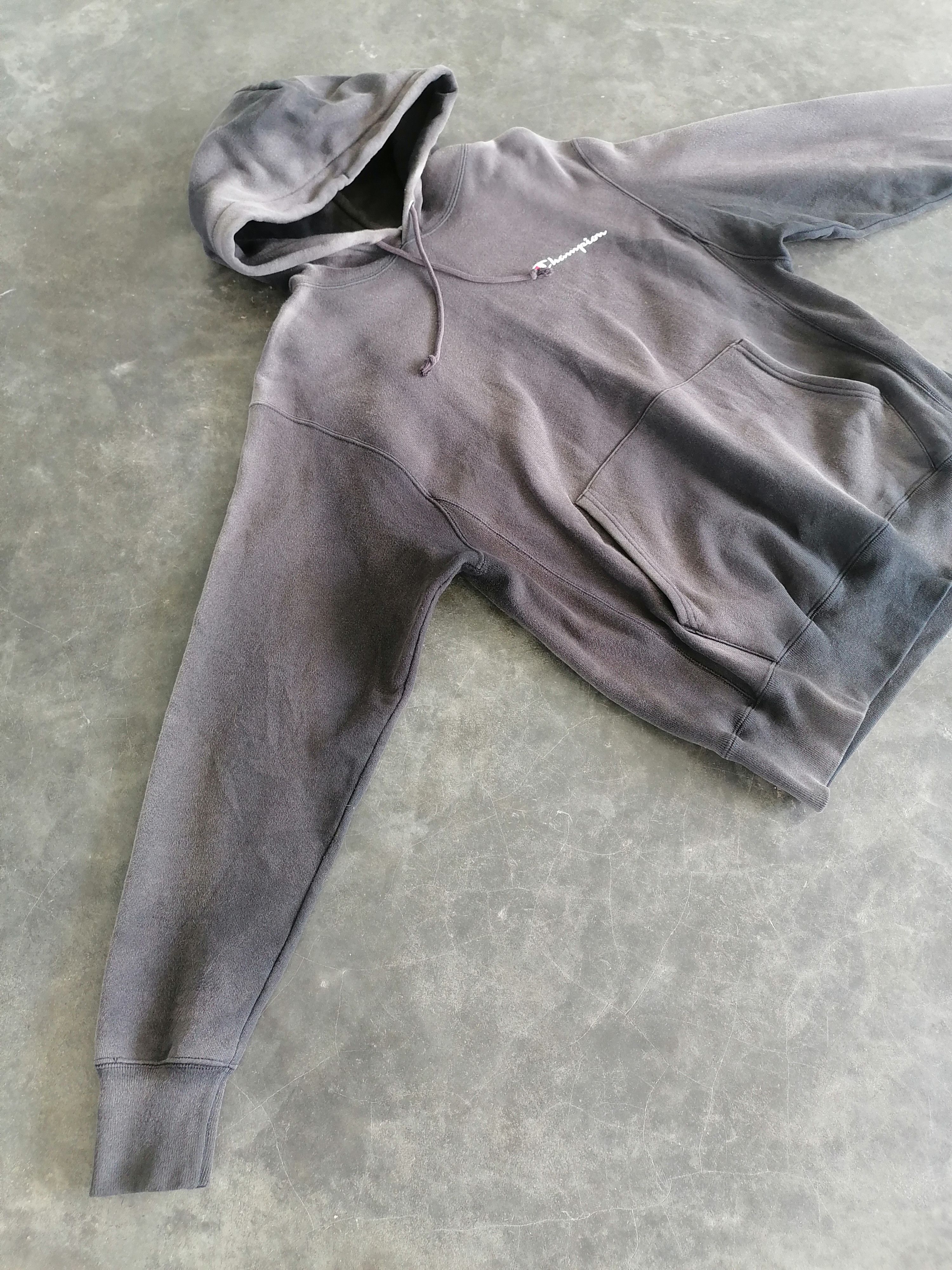 Trashed Faded 90s Champion Reverse Weave Hoodies