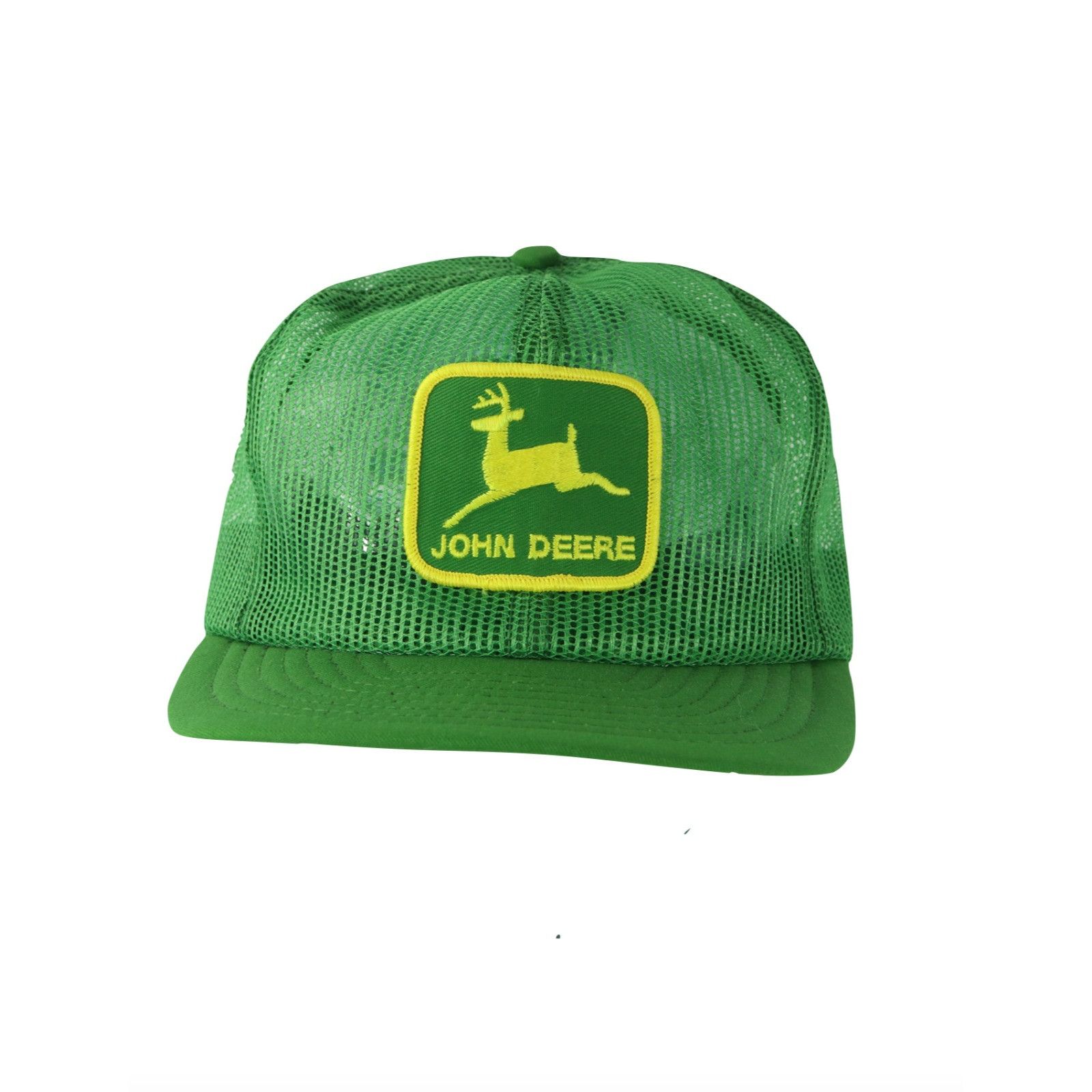 image of Nos Vintage 80's Louisville Mfg Co John Deere Trucker Hat in Green, Men's
