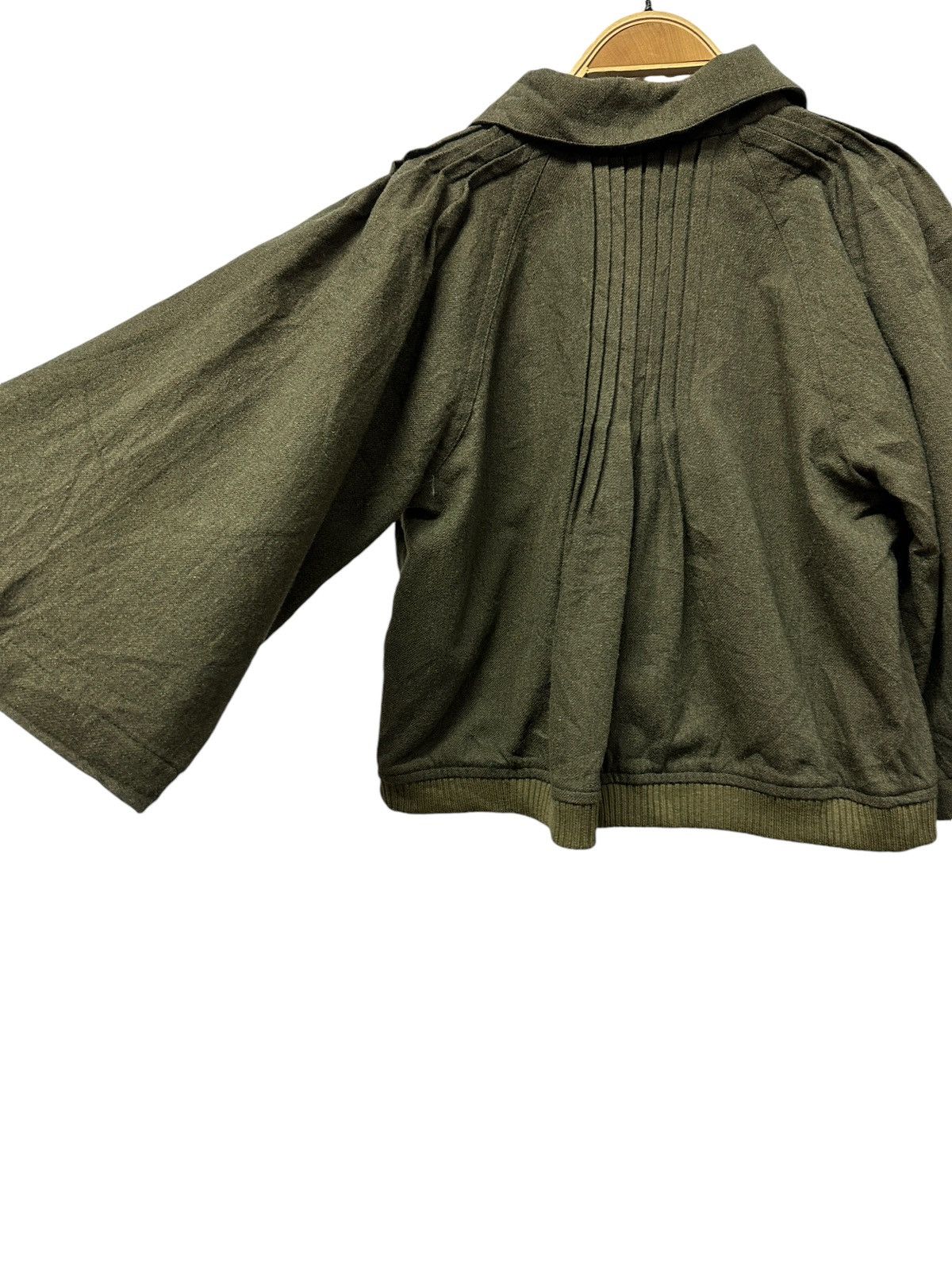 Issey Miyake 💥vintage sunaokuwahara pleated crop top jacket wool Size S / US 4 / IT 40 - 15 Thumbnail