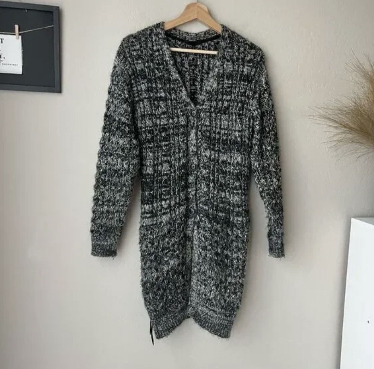KMRii KMRii Black White Marled Knit Long Size US S / EU 44-46 / 1 - 2 Thumbnail