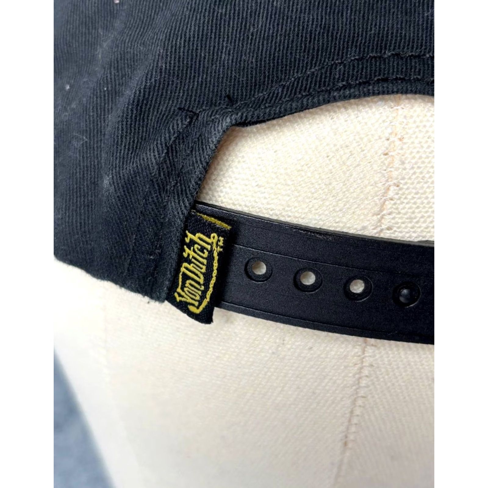 Von Dutch Von Dutch Hat One Size Black Cotton Knit Adjustable Trucker Hat 90s Mens Men’s Vintage No Size ONE SIZE - 4 Thumbnail
